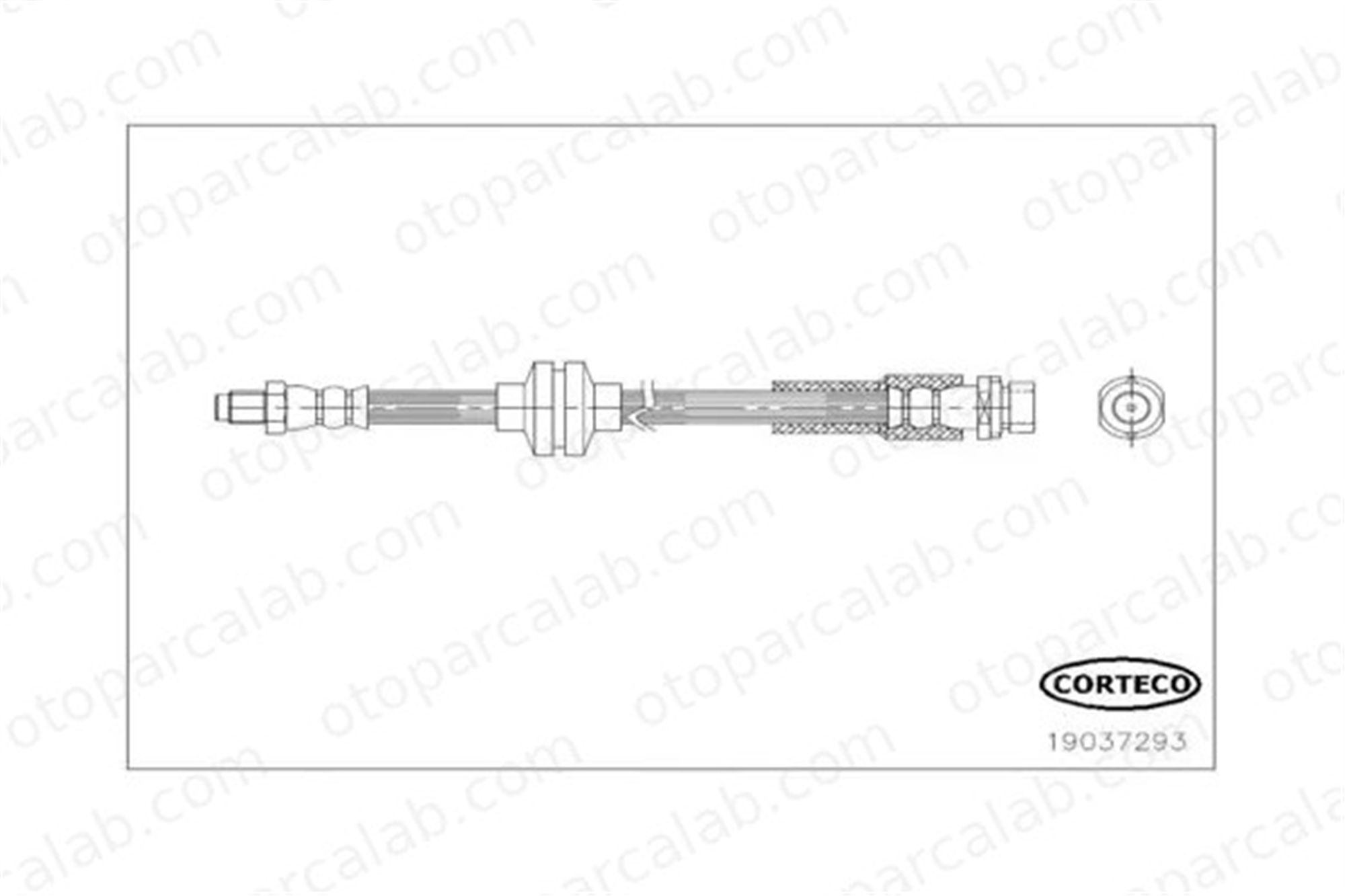 CORTECO 19037293 Fren Hortumu Arka Sağ veya Sol FORD FOCUS III C-MAX II 1681131 AV612282AC