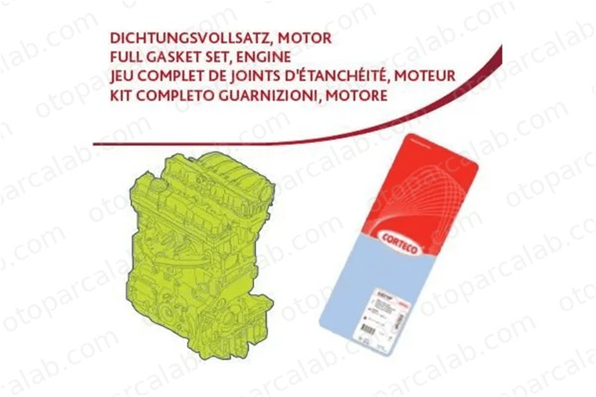 CORTECO 437248P Takım Conta FORD TRANSIT Minibüs/Otobüs TRANSIT Panelvan/Van 437248P 5028466