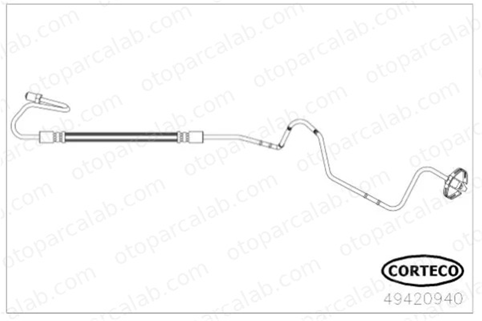 CORTECO 49420940 Fren Hortumu Arka Sağ veya Sol PEUGEOT 308 I 308 SW I 4886Z7