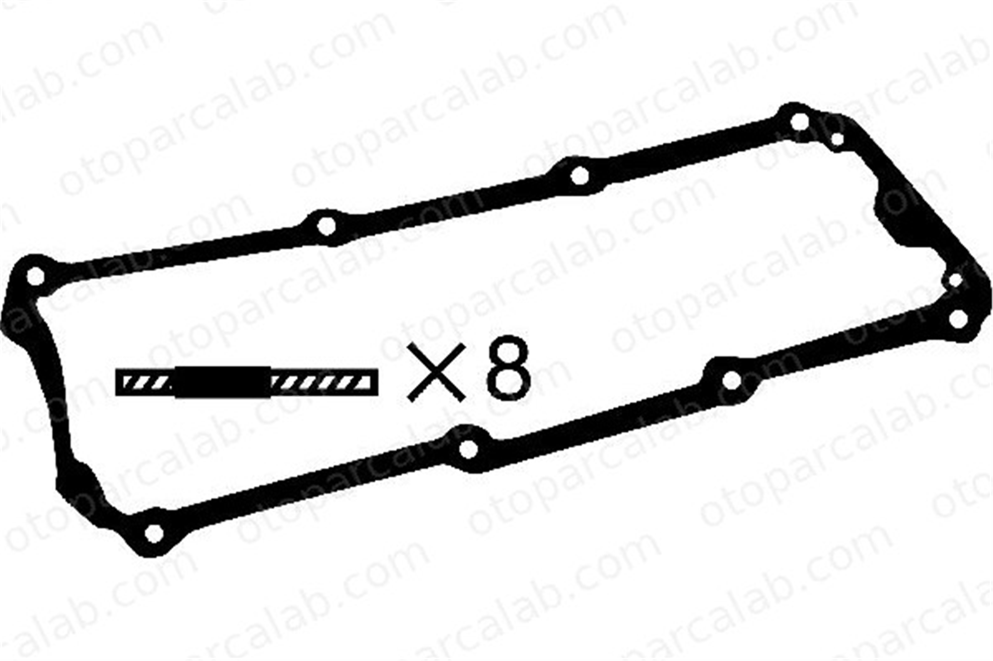 CORTECO 83026136 Üst Kapak Contası (Külbütör) AUDI 80 B3 Sedan VW GOLF II 26198025C 26198025B