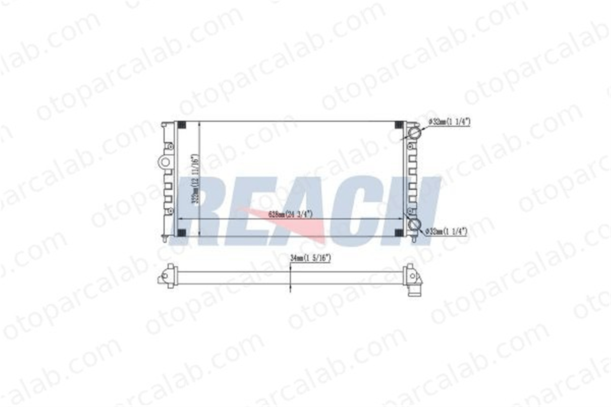 DEGRA 17118666811 Su Radyatörü VW GOLF III GOLF III Variant 1H0121253D 1H0121253H