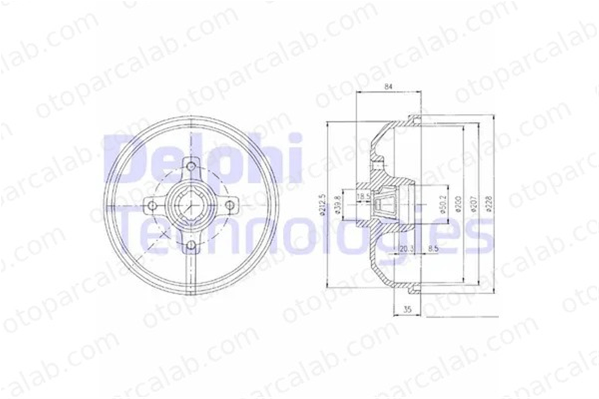 DELPHI BF111 Kampana Arka Sağ veya Sol OPEL CORSA A Hatchback CORSA A TR 418117 90007526