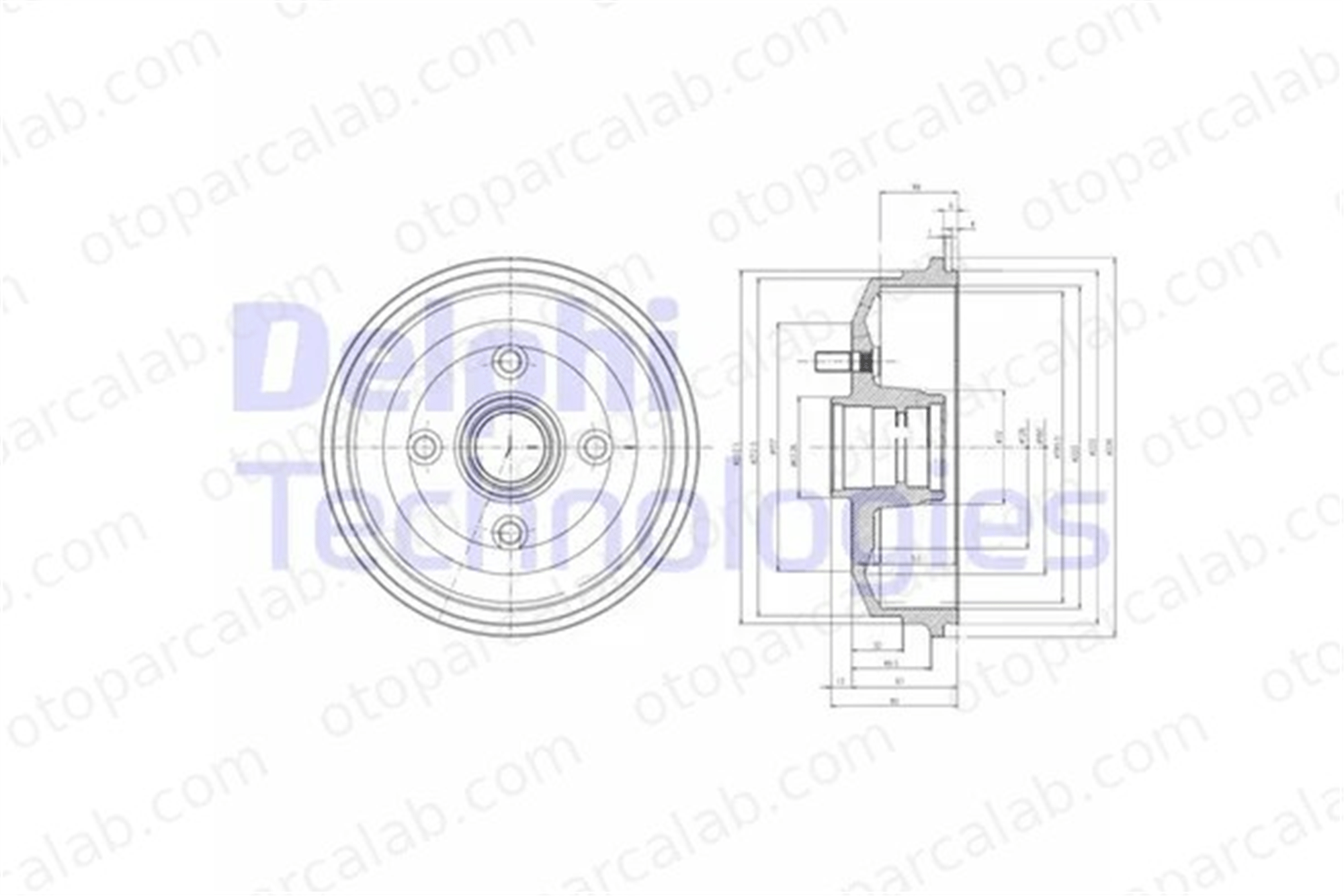 DELPHI BF468 Kampana Arka Sağ veya Sol FORD ESCORT V ESCORT V Turnier 1011288 1057814