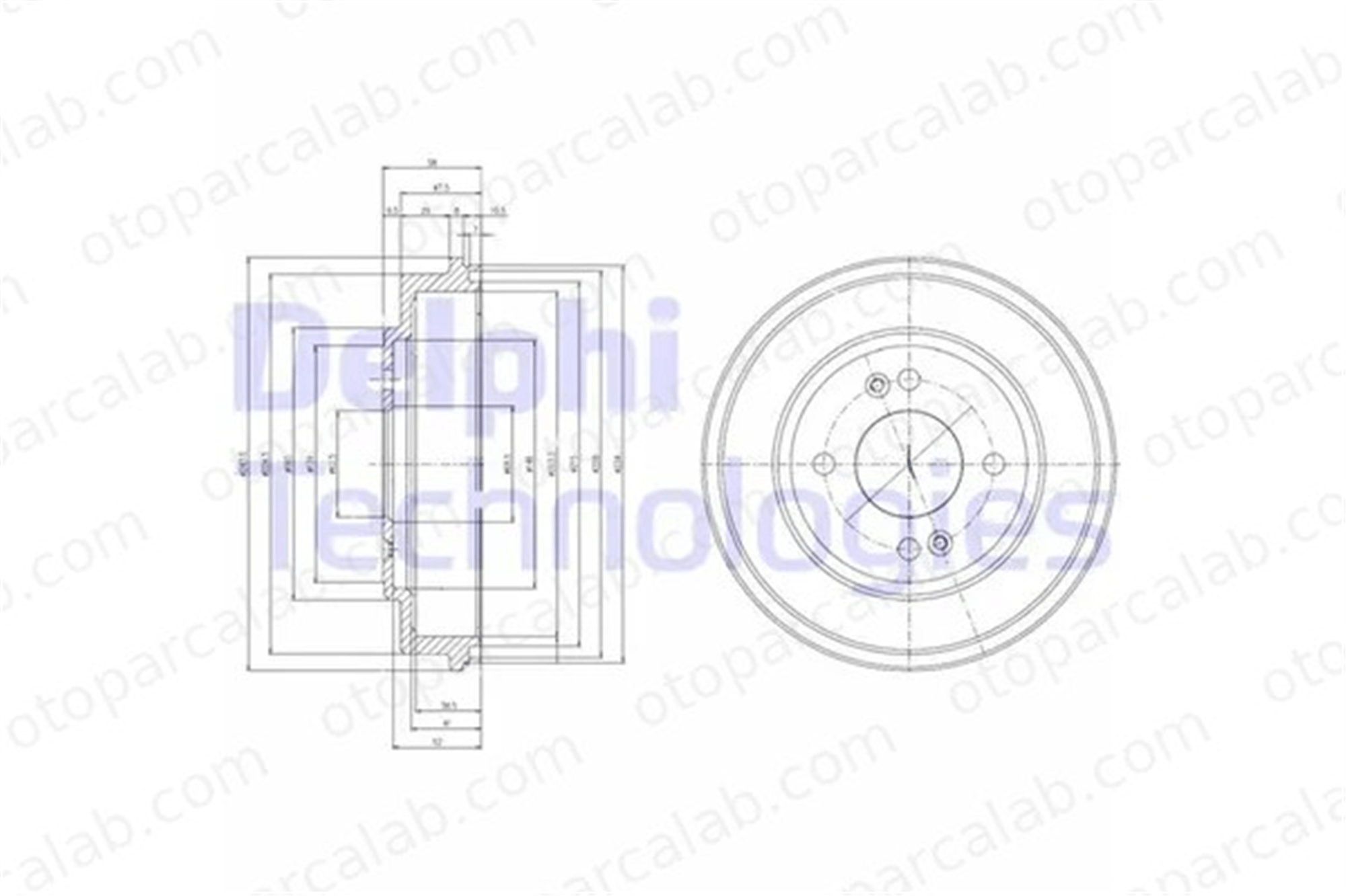 DELPHI BF517 Kampana Arka Sağ veya Sol HYUNDAI GETZ 584111C300