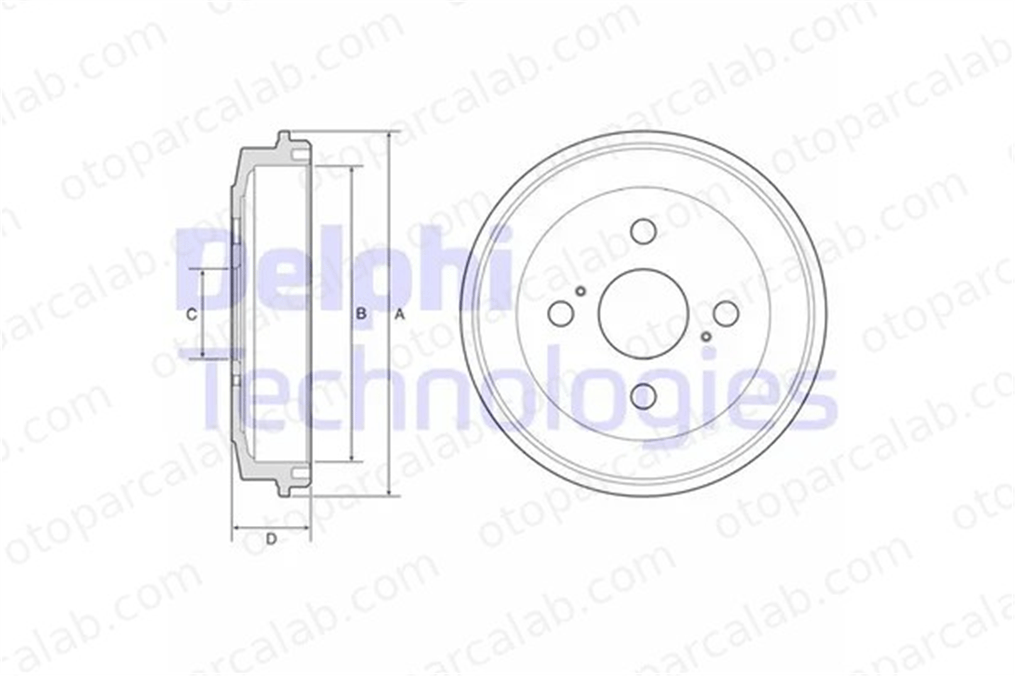 DELPHI BF588 Kampana Arka Sağ veya Sol DAIHATSU SIRION CUORE VII 42431B1011 42431B1011000