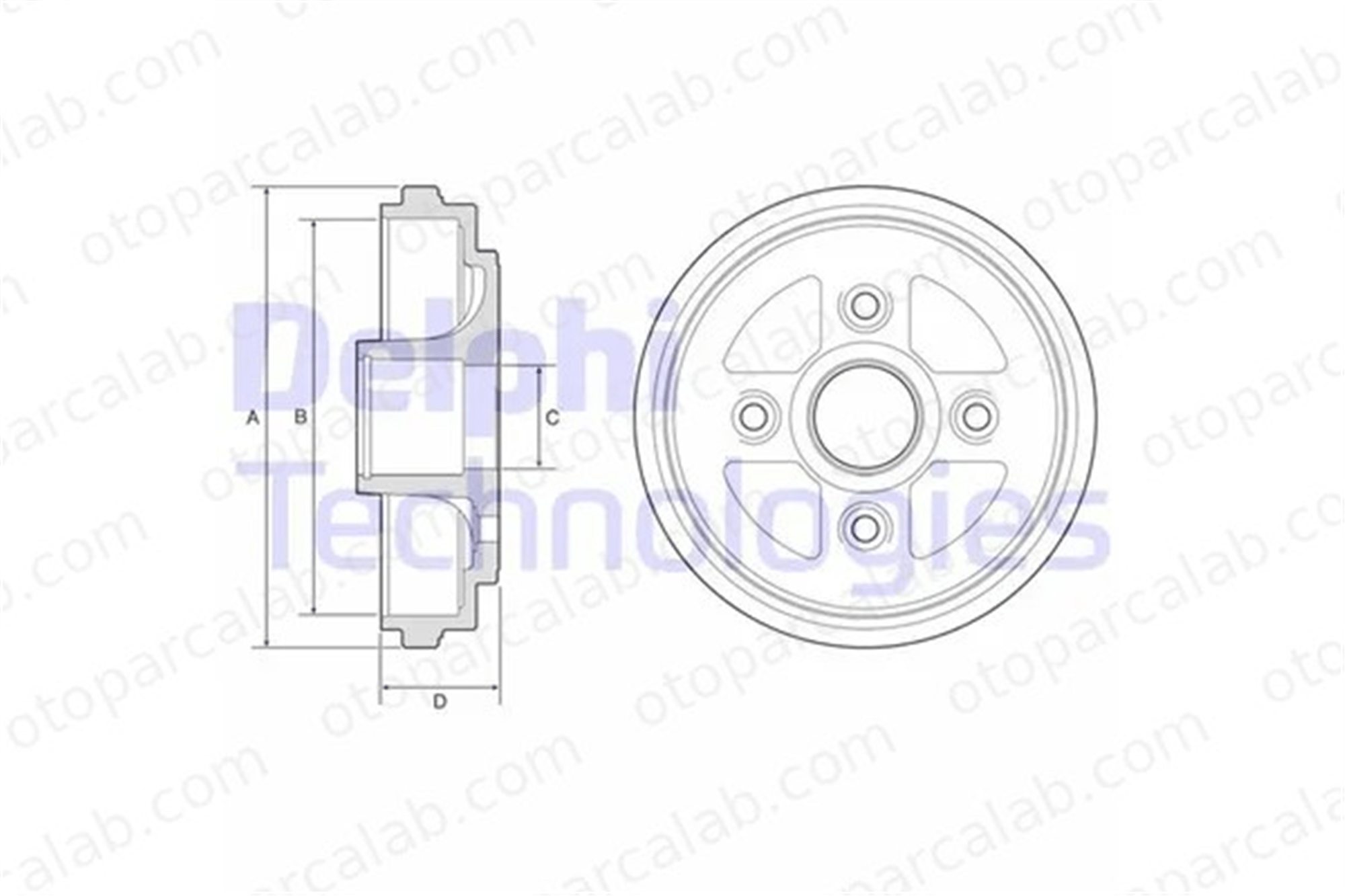DELPHI BF602 Kampana Arka Sağ veya Sol SUZUKI ALTO VI IGNIS I 4351176G00 4351176G50