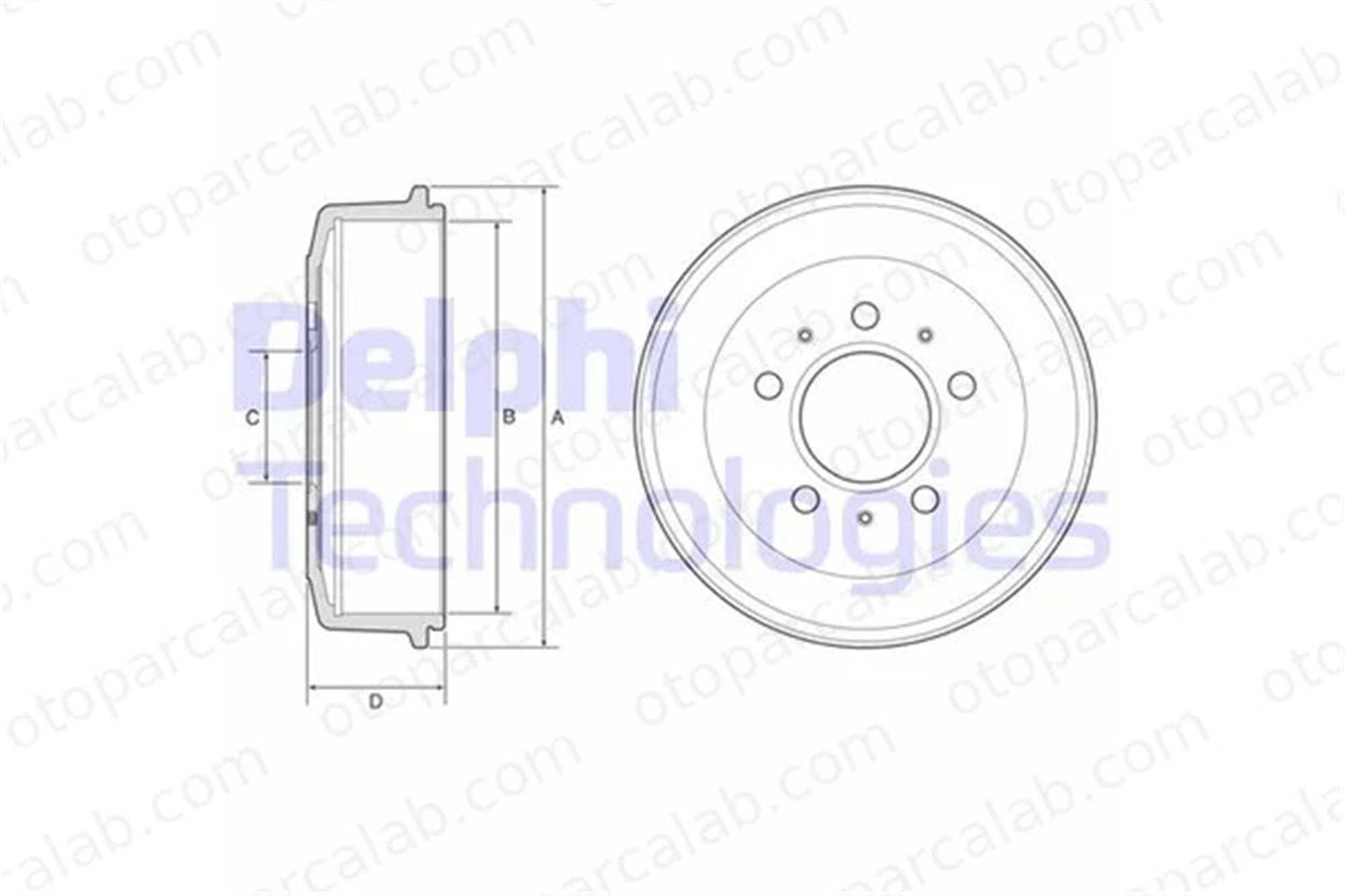 DELPHI BF603 Kampana Arka Sağ veya Sol SSANGYONG KYRON ACTYON I 4839109000 4839109001