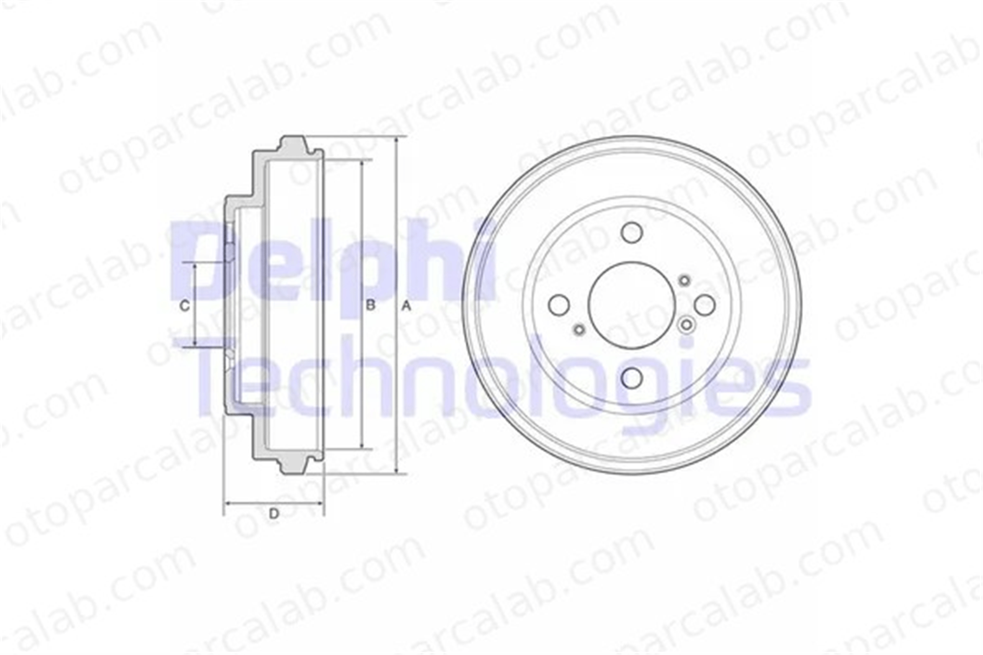 DELPHI BF625 Kampana Arka Sağ veya Sol SUZUKI IGNIS II SUBARU JUSTY III 4351186G10