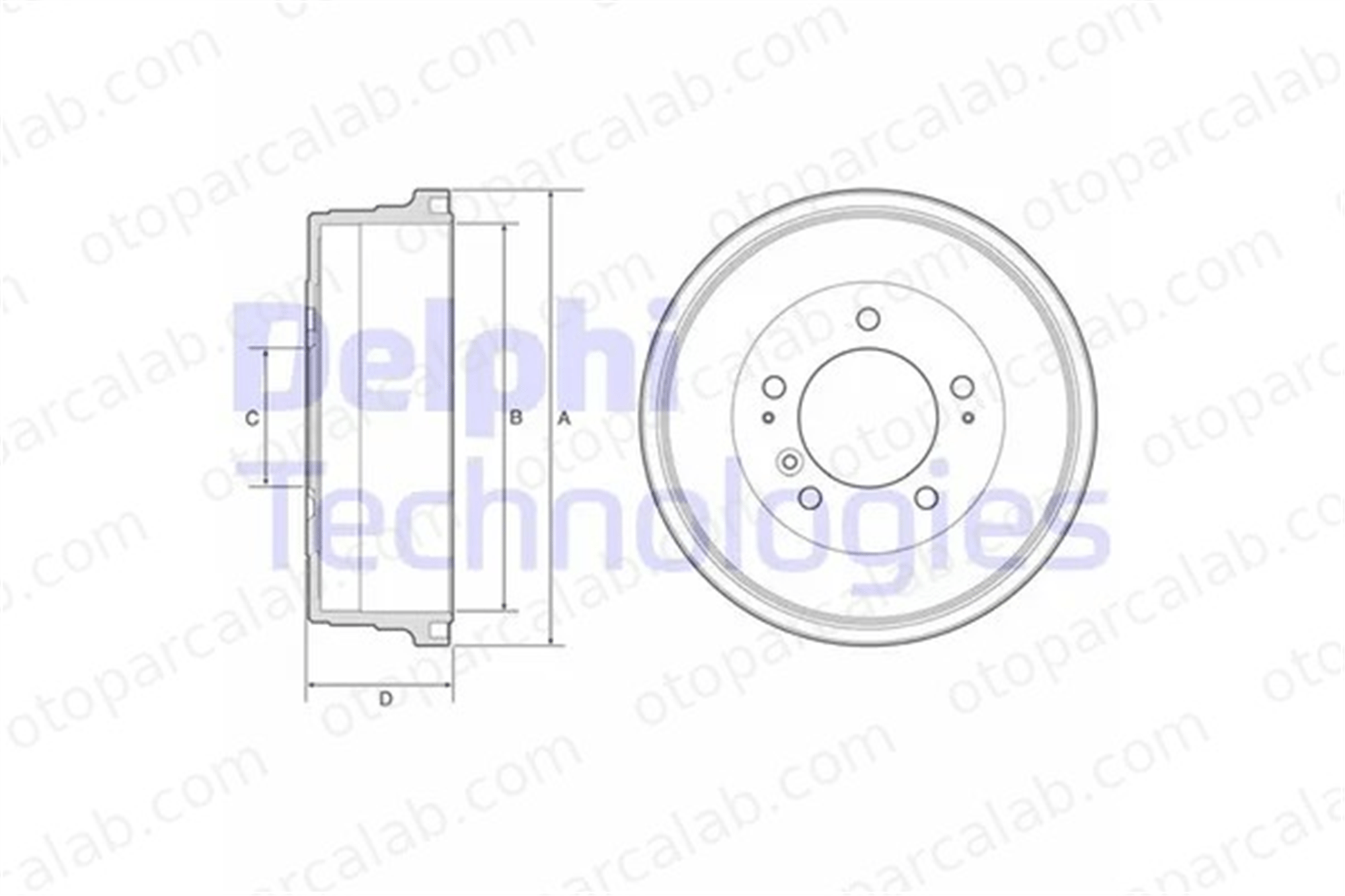 DELPHI BF628 Kampana Arka Sağ veya Sol TOYOTA LAND CRUISER 200 LAND CRUISER 4243160250