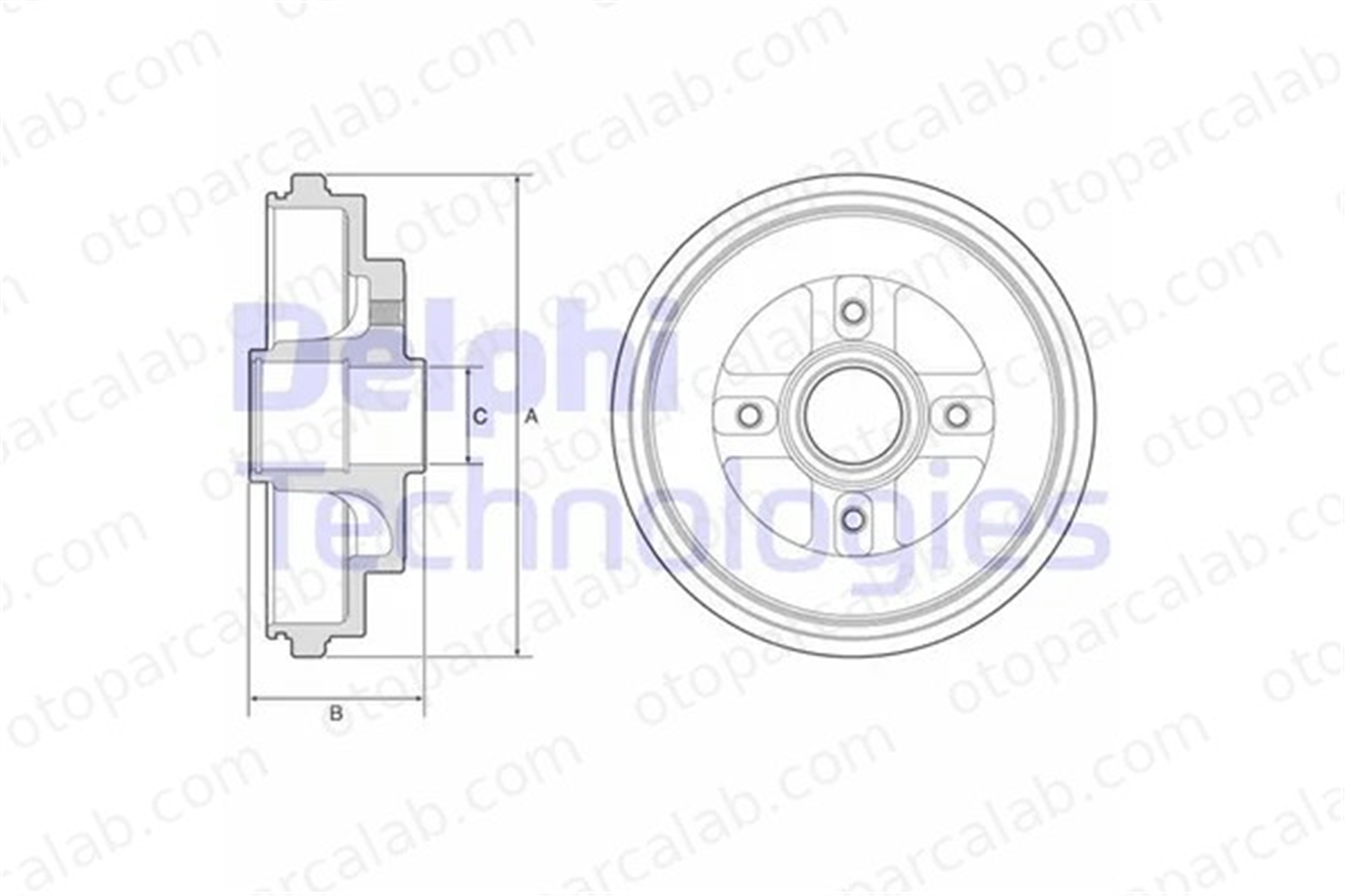 DELPHI BF630 Kampana Arka Sağ veya Sol SUZUKI IGNIS II 4351186G50
