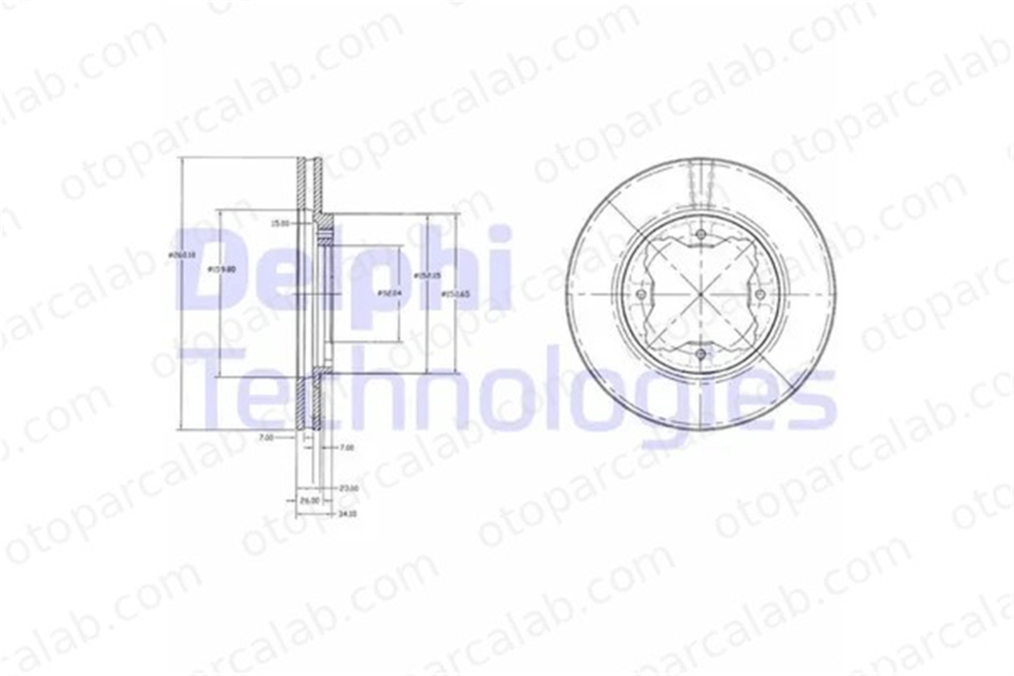 DELPHI BG2798 Fren Disk Ayna Ön Sağ ve Sol ROVER 600 I HONDA ACCORD V 45251SM4000 45251SM4010