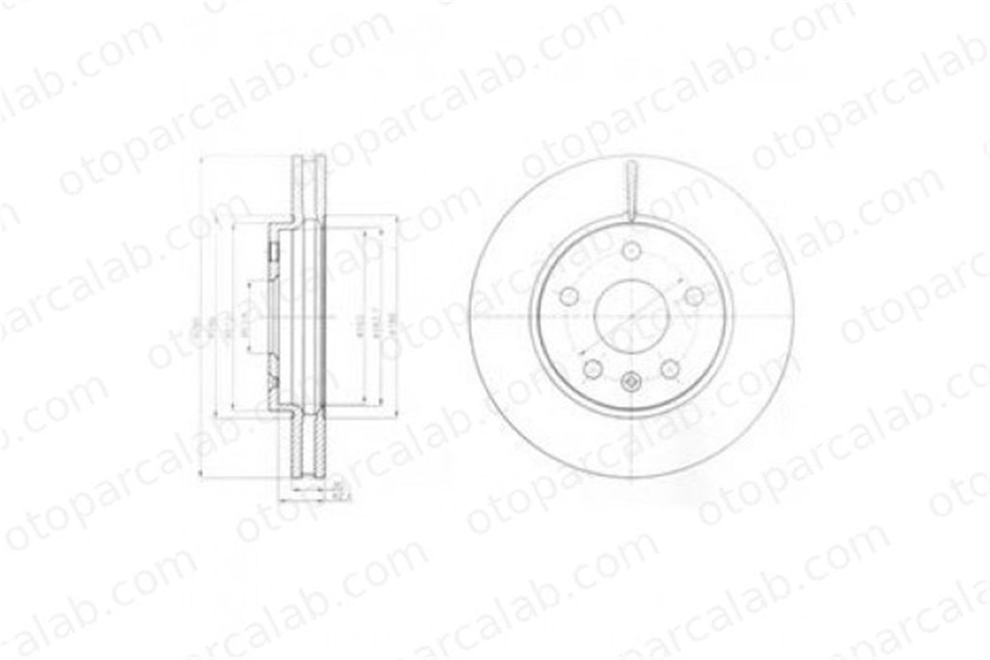 DELPHI BG4187 Fren Disk Ayna Ön Sağ ve Sol OPEL INSIGNIA A INSIGNIA A Sports Tourer 569063 13579147