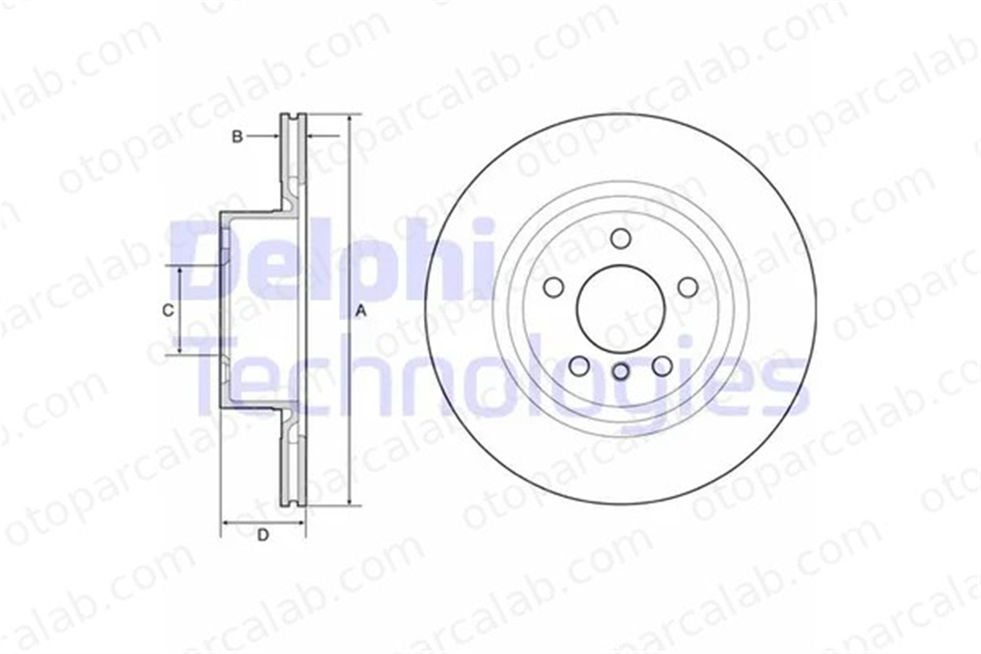 DELPHI BG4644C Fren Disk Ayna Arka Sağ ve Sol BMW X3 X4 34206790362 34206868936