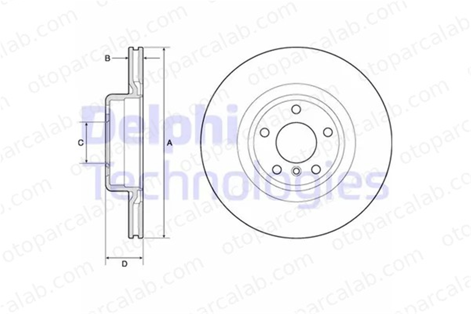 DELPHI BG4755C Fren Disk Ayna Arka Sağ ve Sol BMW 1 3 Gran Turismo 34206797605 34206898719