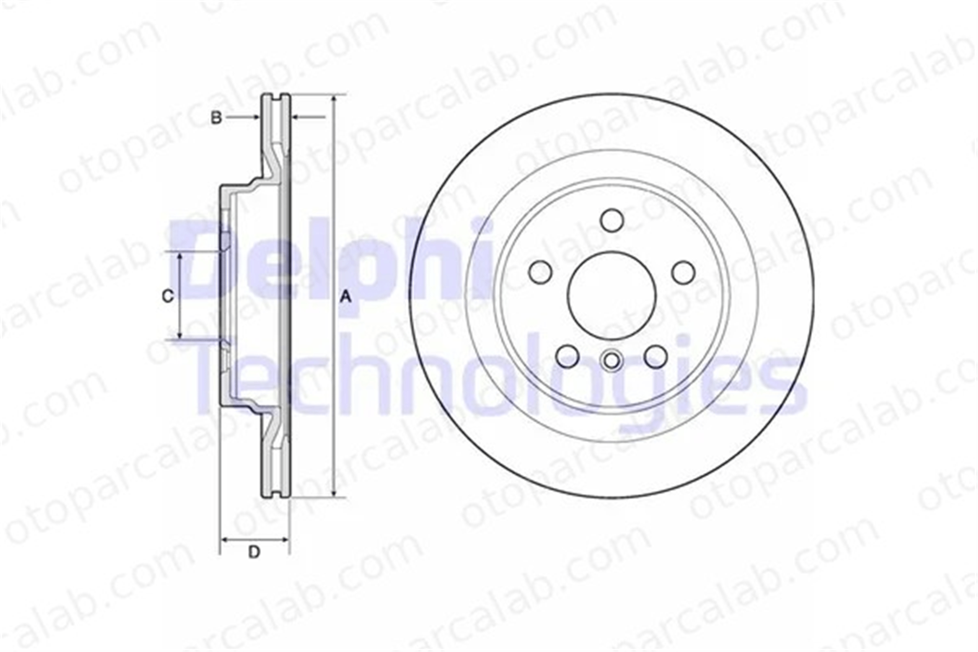 DELPHI BG4778C Fren Disk Ayna Arka Sağ ve Sol BMW X1 X2 34216799369 34206891086