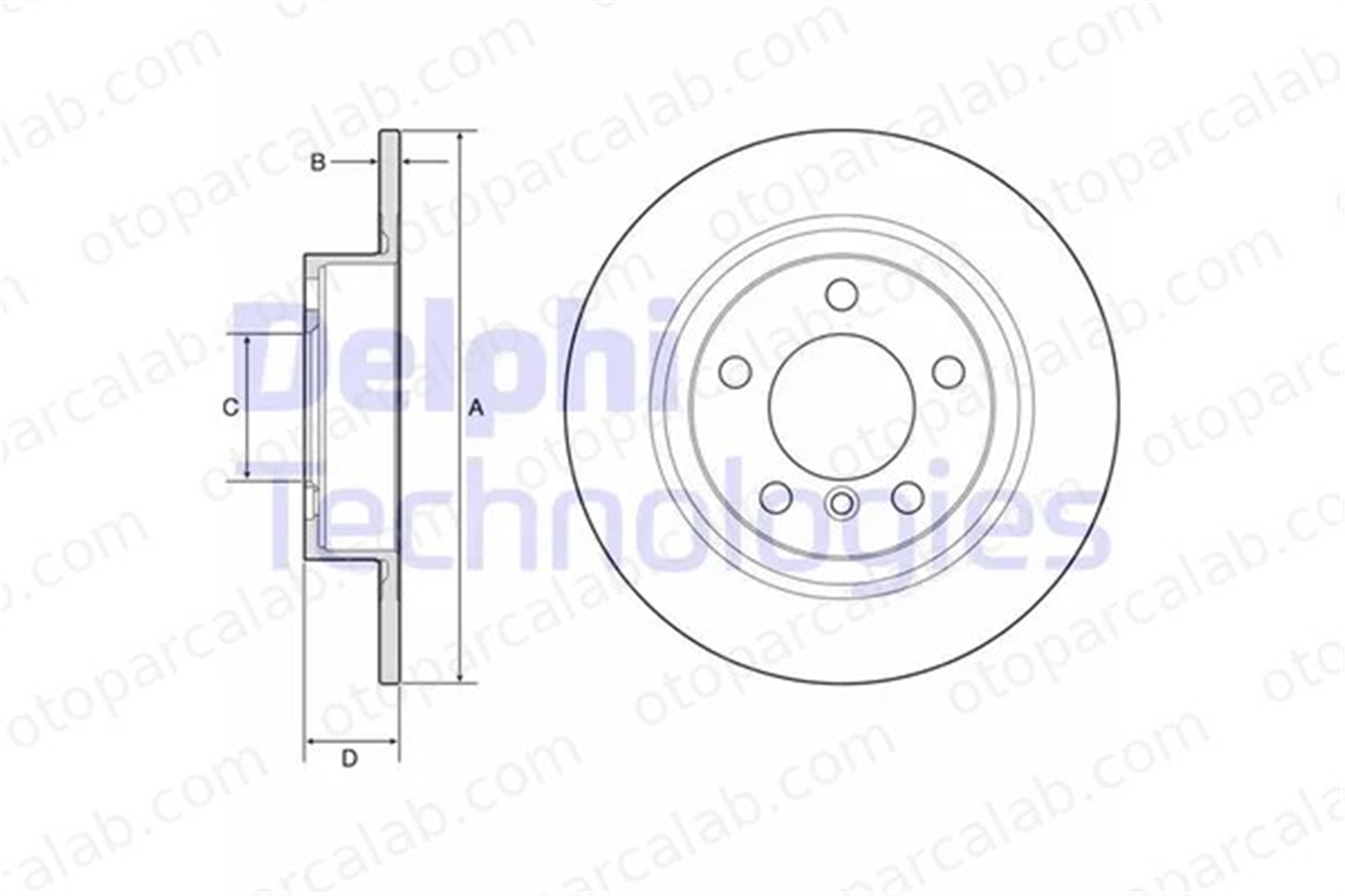 DELPHI BG4916C Fren Disk Ayna Arka Sağ ve Sol MINI MINI COUNTRYMAN MINI PACEMAN 34219808513 34219811540
