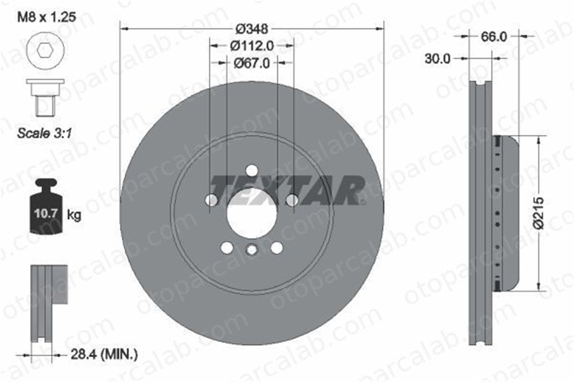DELPHI BG9455BC Fren Disk Ayna Ön Sağ ve Sol BMW 5 5 Touring 34118831822 34106865723