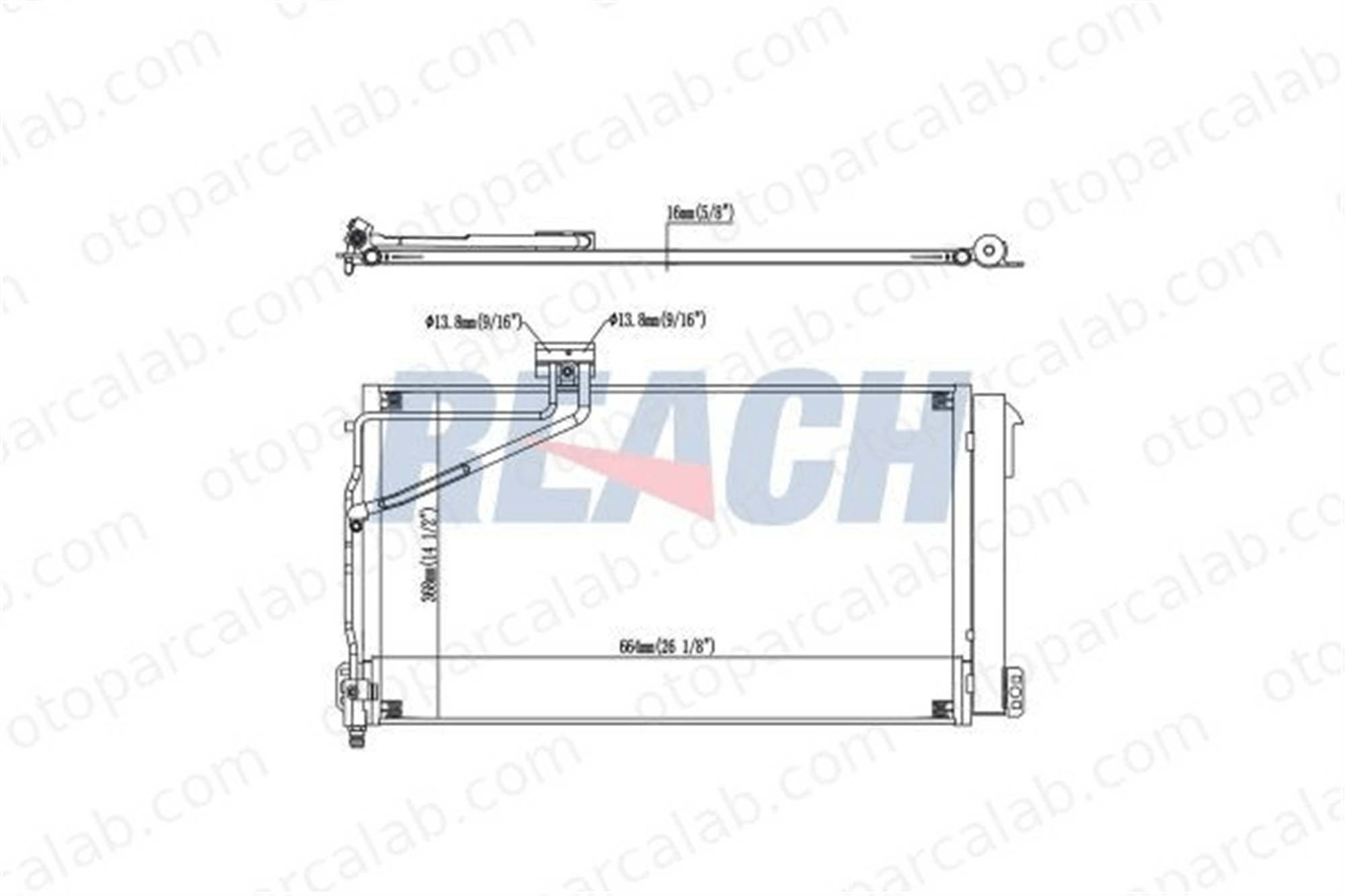 DELPHI CF20309 Klima Radyatörü MERCEDES-BENZ SLK 1715000354 A1715000354