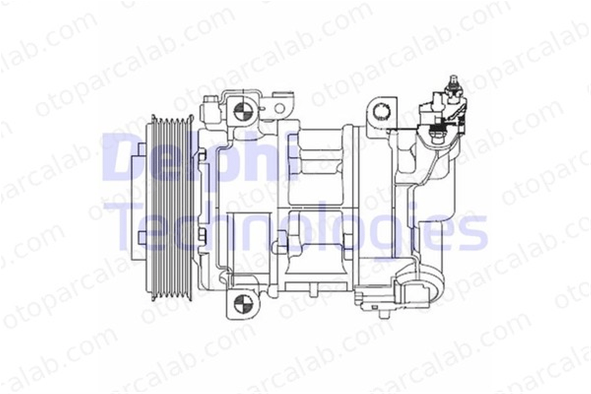 DELPHI CS20325 Klima Kompresörü CITROËN C4 II DS4 6453WF 9822101380