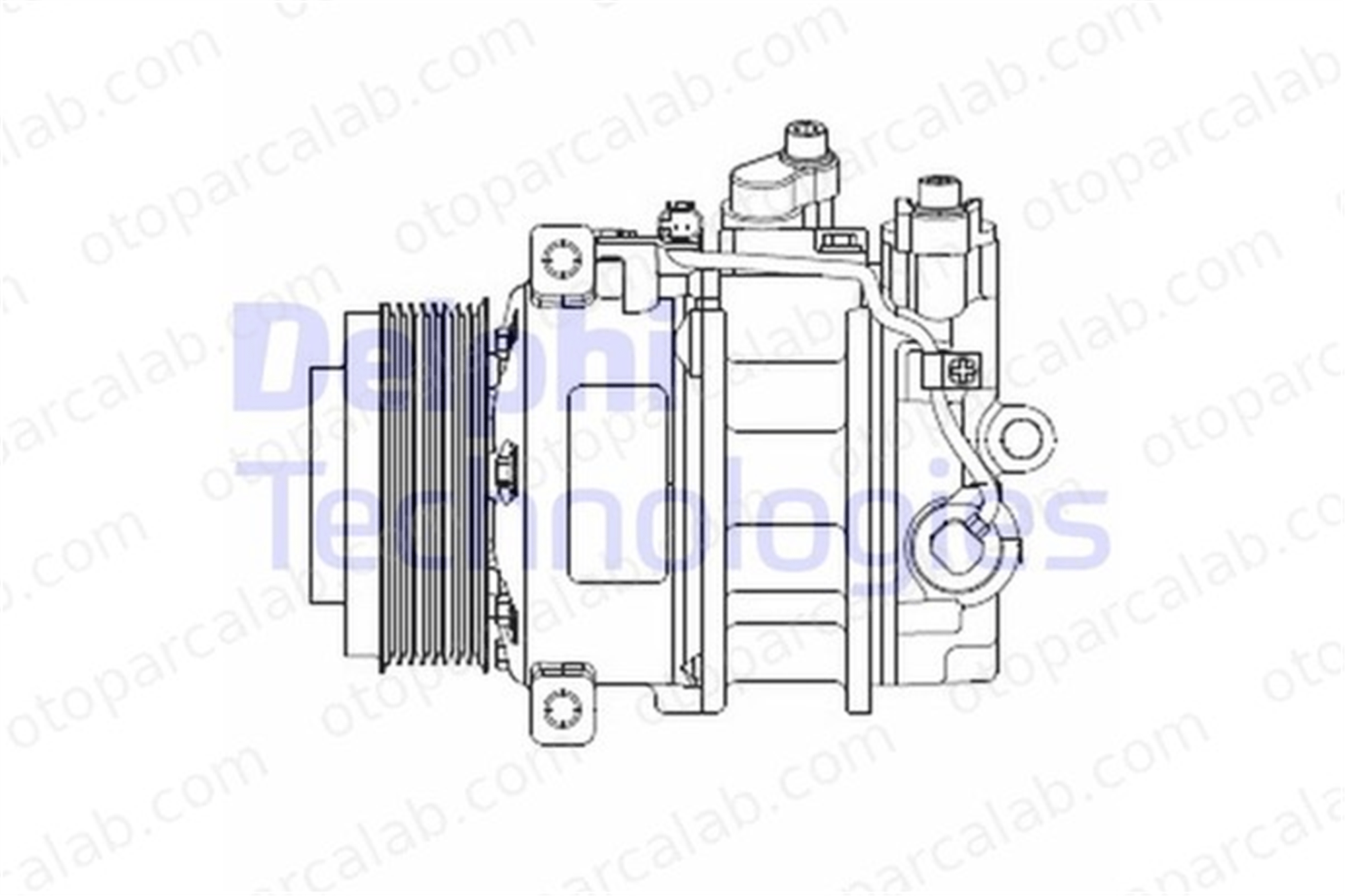 DELPHI CS20378 Klima Kompresörü MERCEDES-BENZ M-SERISI R-SERISI A0012308311 12308311
