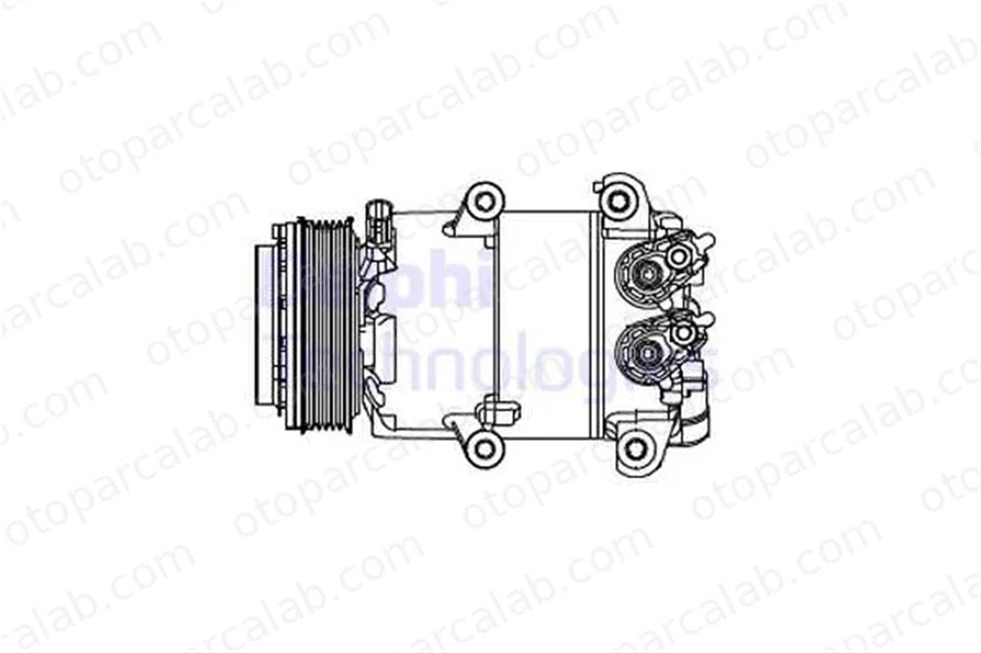 DELPHI CS20466 Klima Kompresörü FORD FIESTA VI B-MAX AV1119D629BC AV1119D629BB