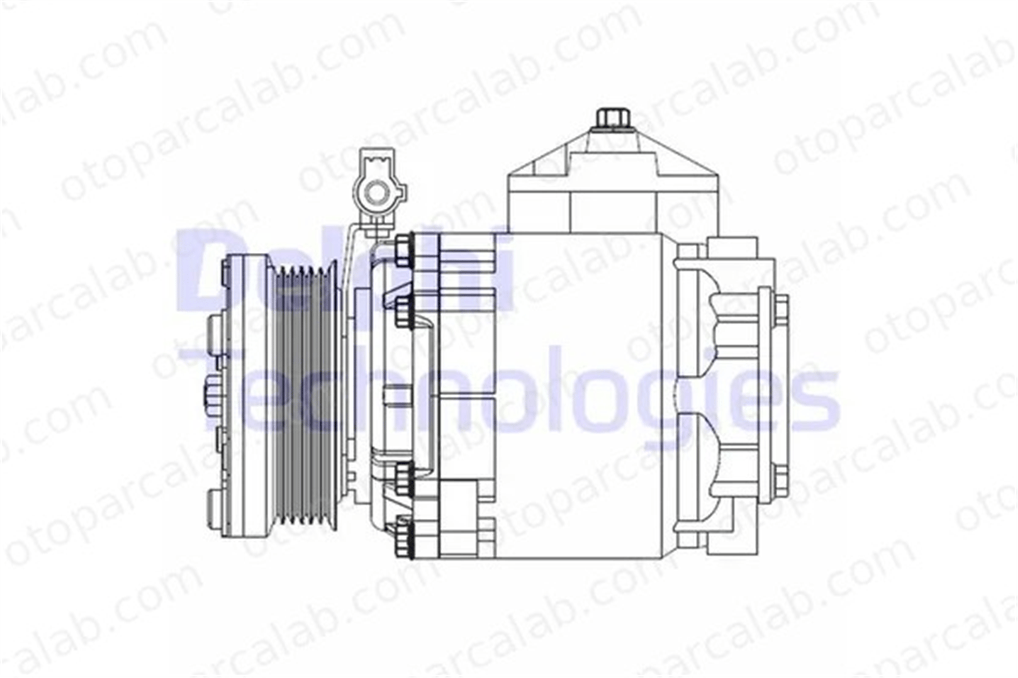 DELPHI CS20525 Klima Kompresörü FORD TOURNEO CONNECT TRANSIT CONNECT 1494719 4991276