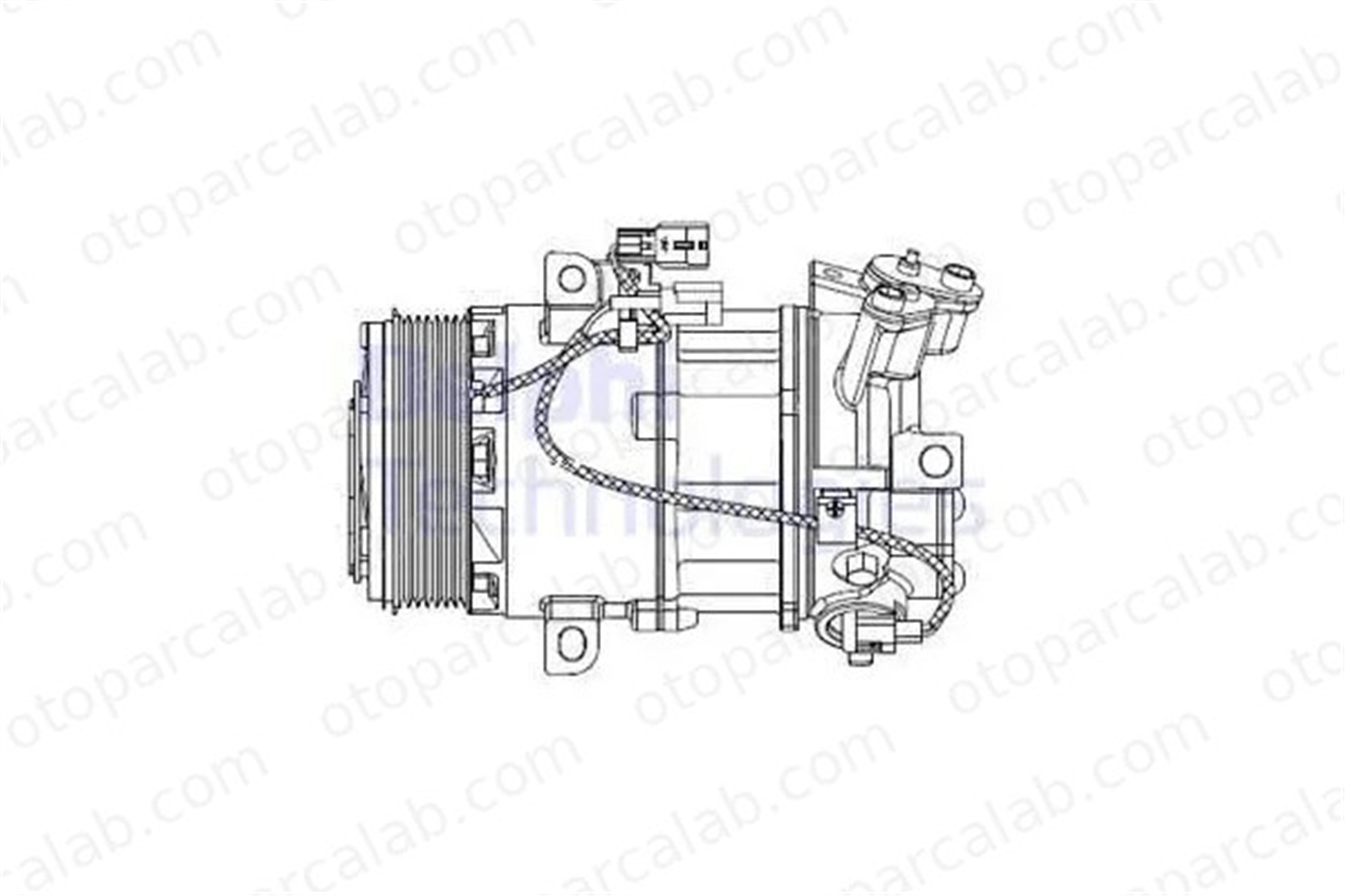 DELPHI CS20550 Klima Kompresörü RENAULT CLIO IV CLIO IV Grandtour 926000217R 926000734R