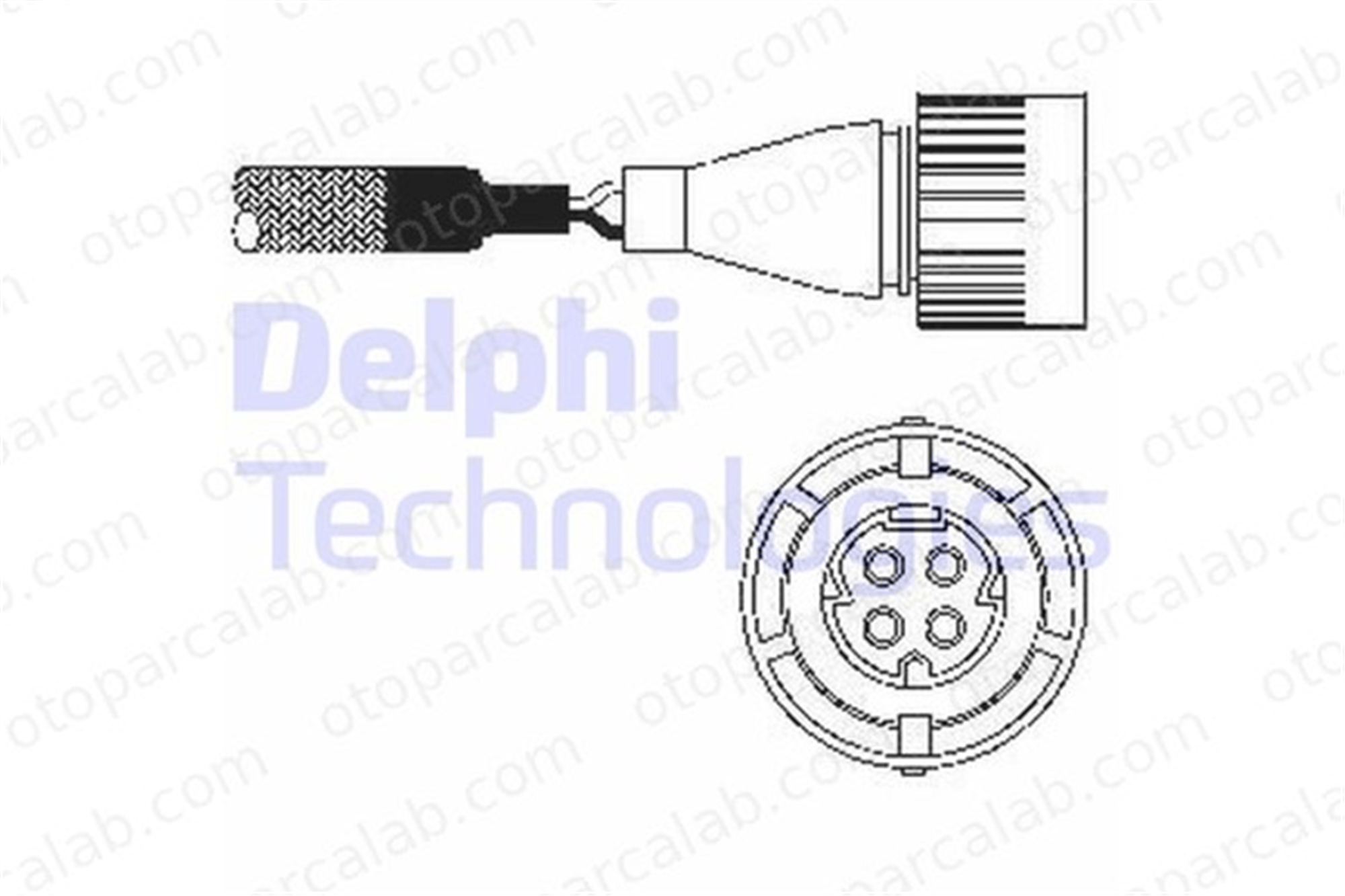 DELPHI ES10254-12B1 Oksijen (Lambda) Sensörü BMW 3 3 Cabrio 11781720845 11781747579