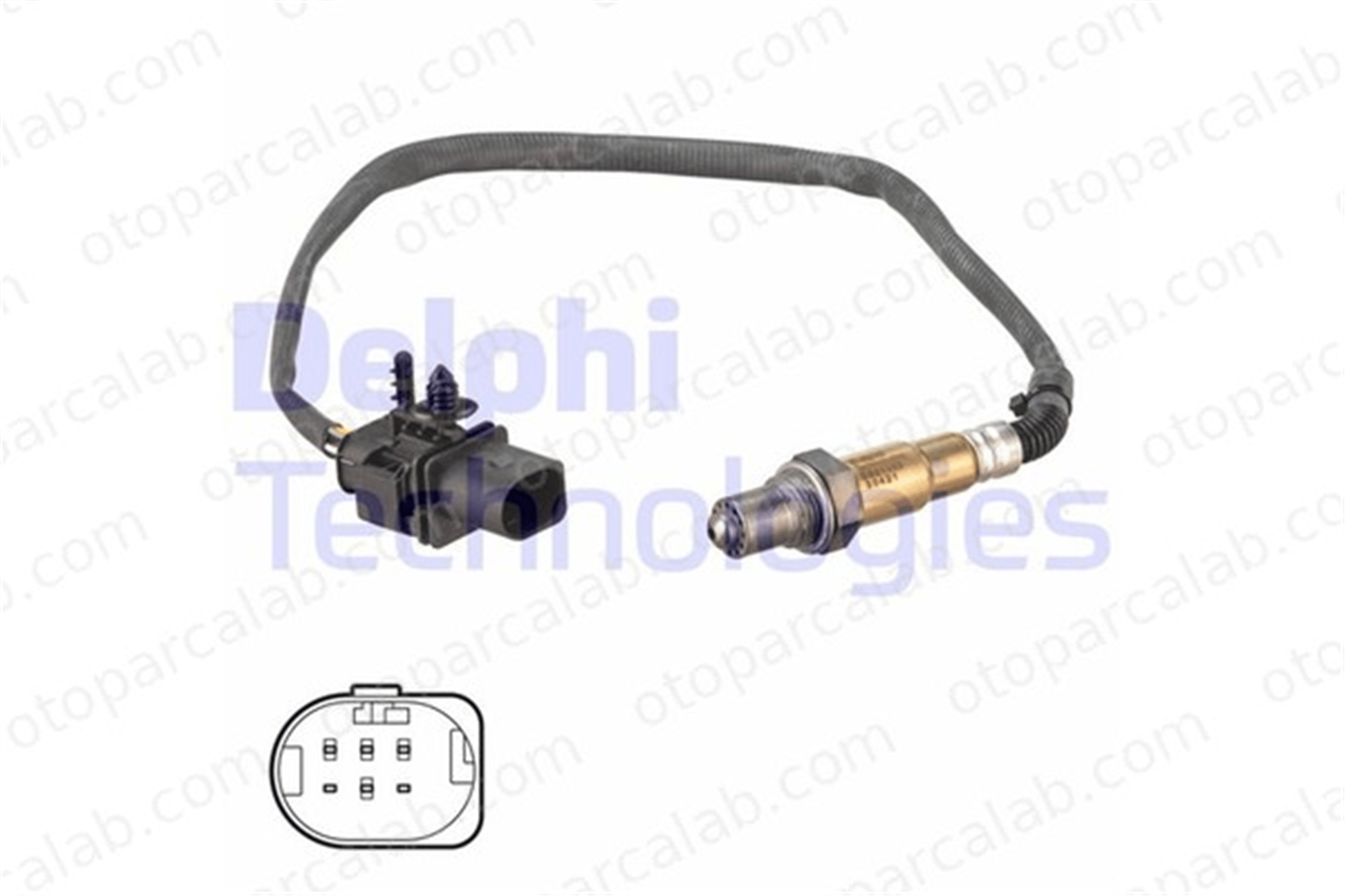 DELPHI ES21355-12B1 Oksijen (Lambda) Sensörü HYUNDAI i30 Station wagon SSANGYONG REXTON W / REXTON 393502A420