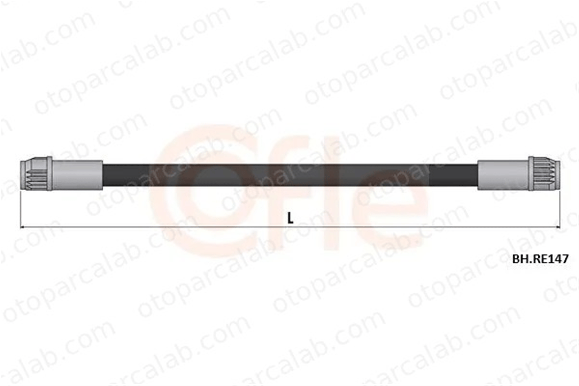 DELPHI LH8085 Fren Hortumu Arka Sağ veya Sol RENAULT TALIANT 463169167R