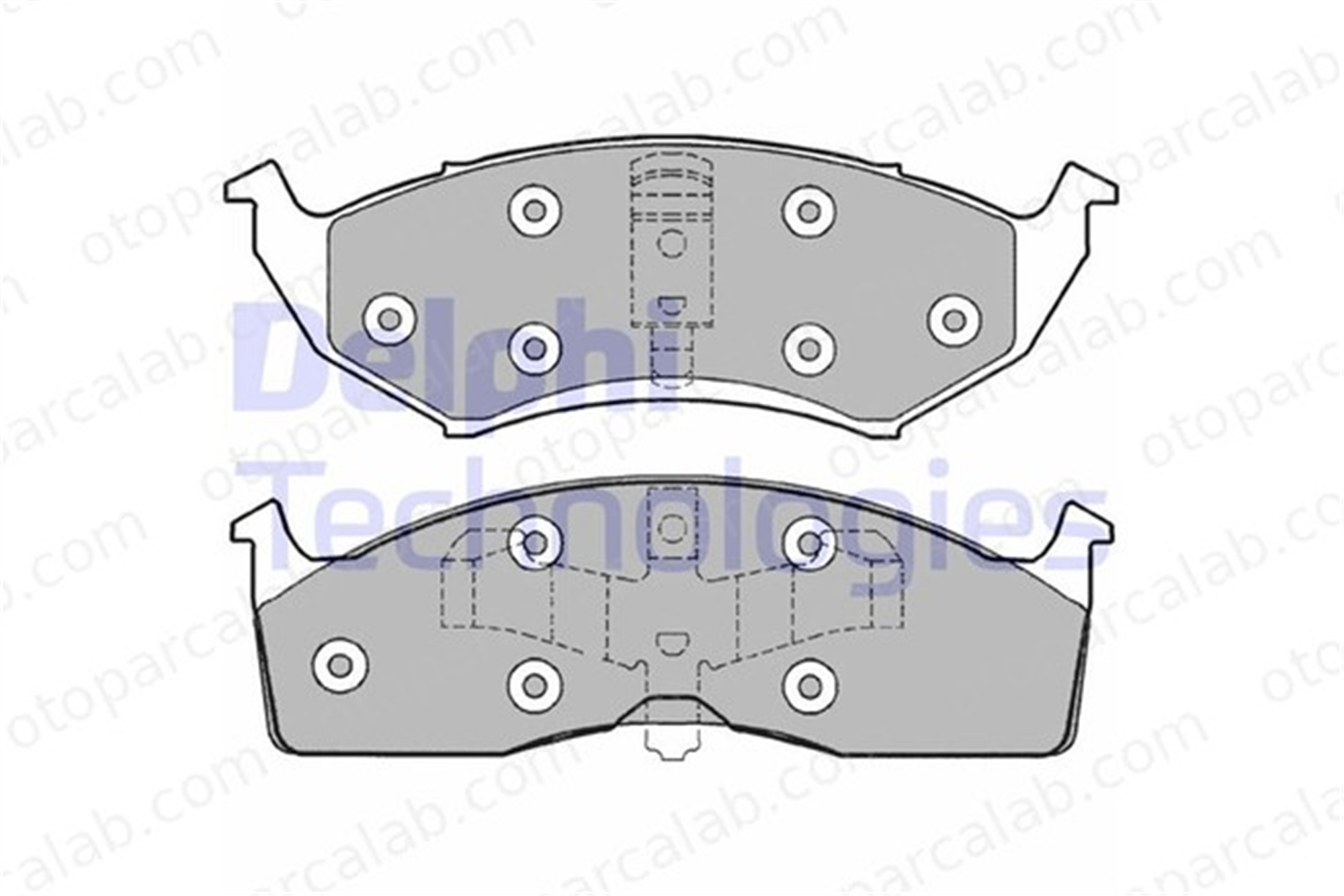 DELPHI LP1166 Fren Disk Balata Ön DODGE CARAVAN CHRYSLER NEON 5011067AA 05011067AA
