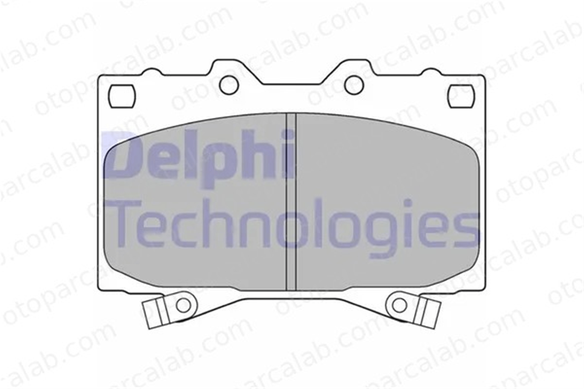 DELPHI LP1308 Fren Disk Balata Ön TOYOTA LAND CRUISER 100 LAND CRUISER 446560120 0446560120