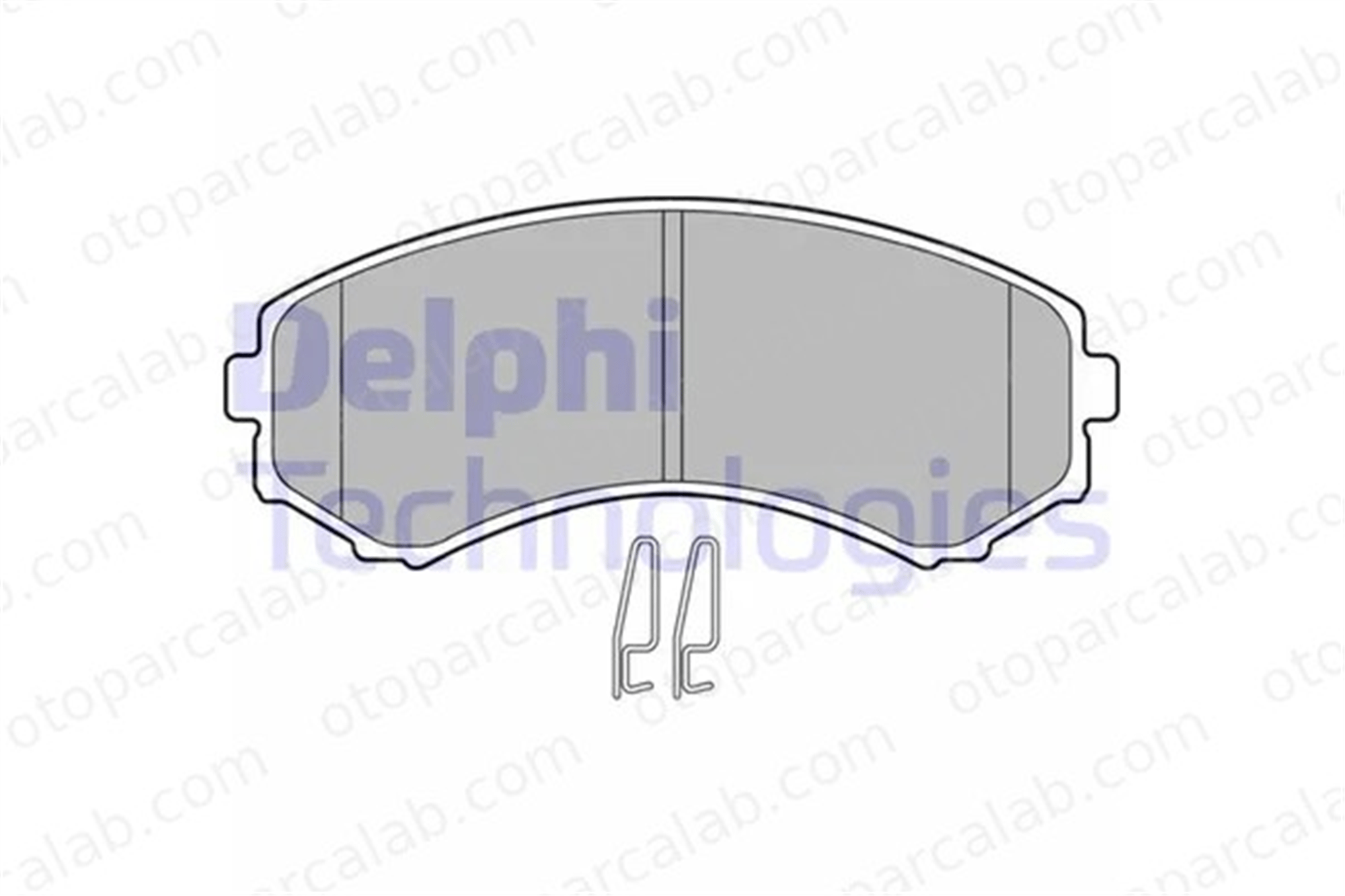 DELPHI LP1462 Fren Disk Balata Ön ISUZU D-MAX I MITSUBISHI GRANDIS MR527868 4605A041