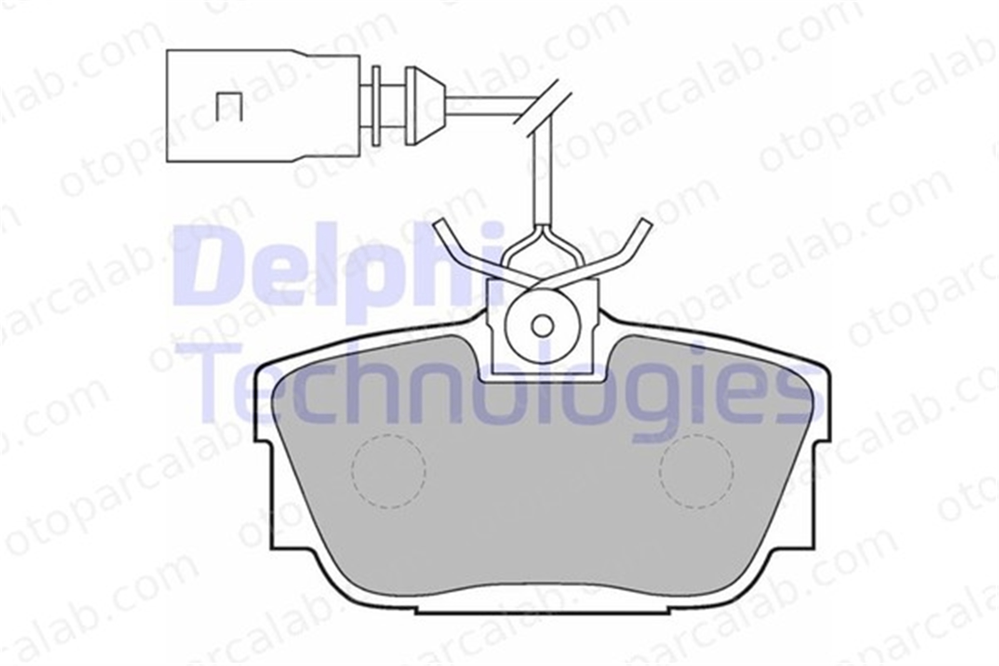 DELPHI LP1541 Fren Disk Balata Arka VW TRANSPORTER T4 Panelvan/Van TRANSPORTER T4 Minibüs/Otobüs 7D0698451B 7D0698451C