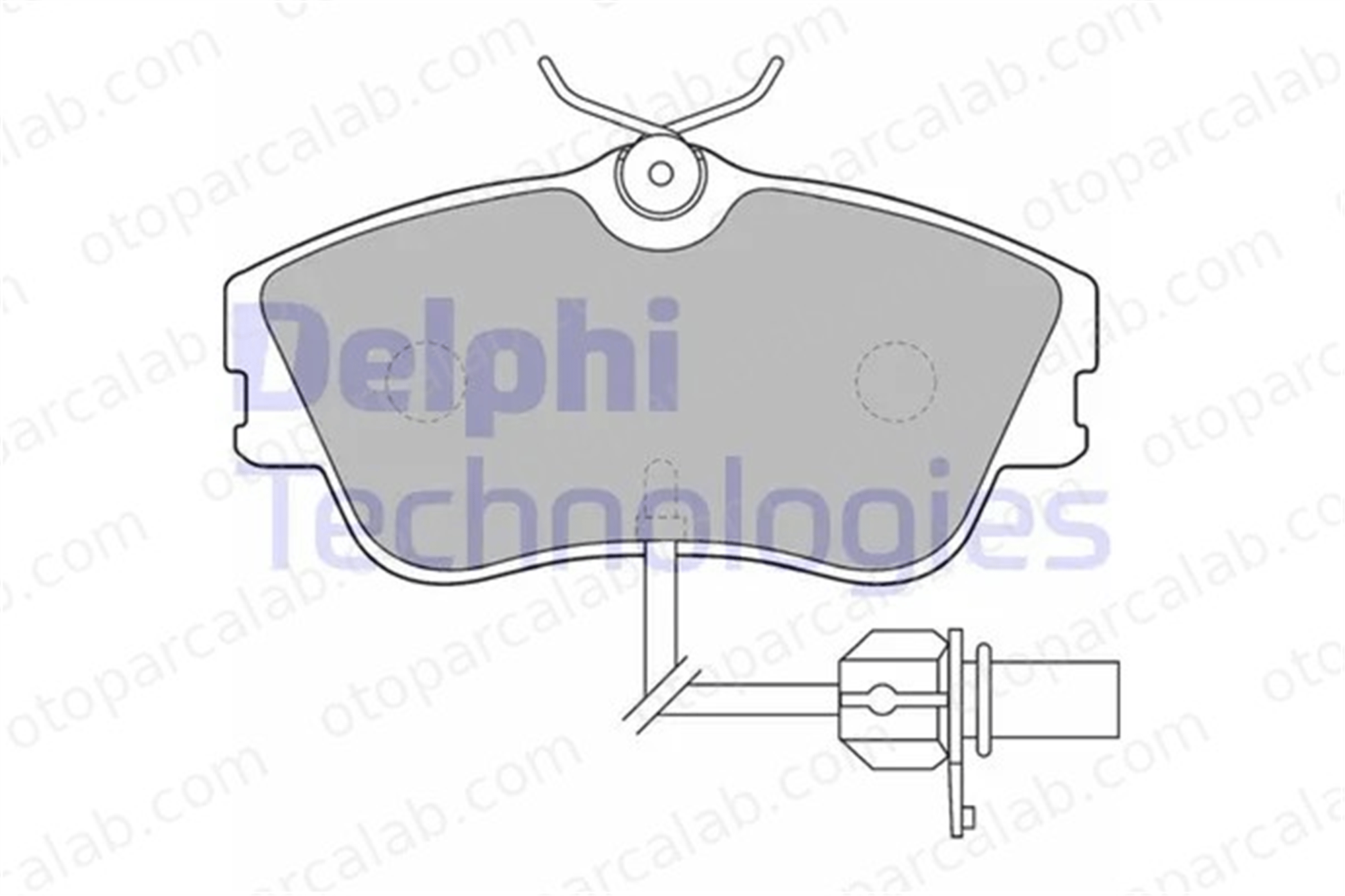 DELPHI LP1542 Fren Disk Balata Ön VW TRANSPORTER T4 Minibüs/Otobüs TRANSPORTER T4 Panelvan/Van 7D0698151B 7D0698151G