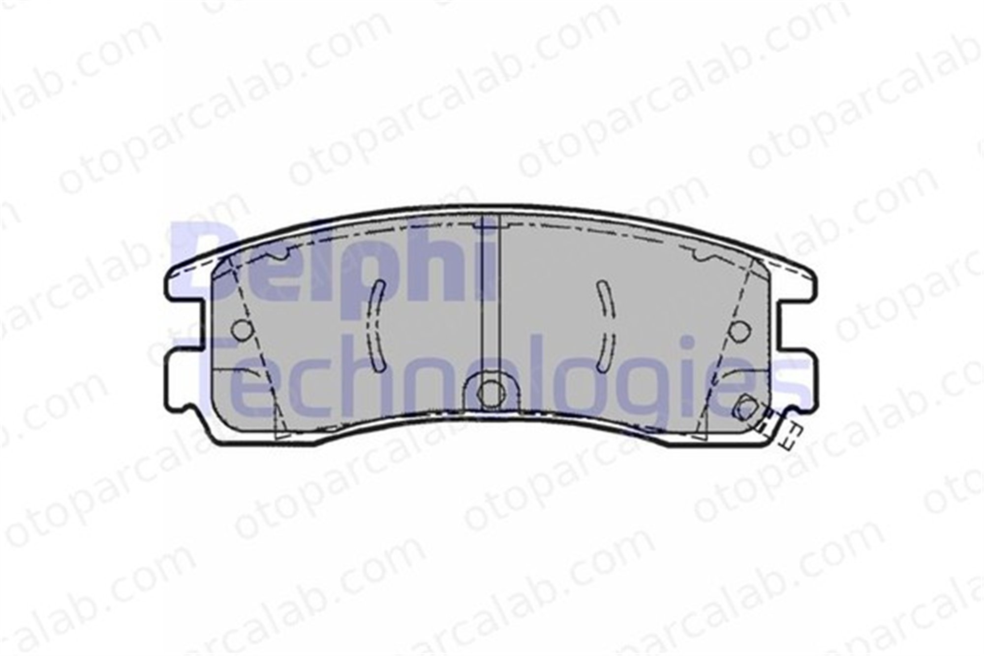 DELPHI LP1612 Fren Disk Balata Ön CHEVROLET TRANS SPORT OPEL SINTRA 12510016 12510037