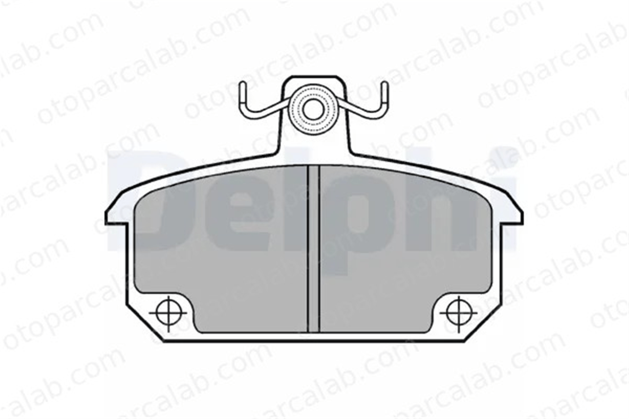 DELPHI LP168 Fren Disk Balata Ön RENAULT 12 12 Variable GBP642 7701202974