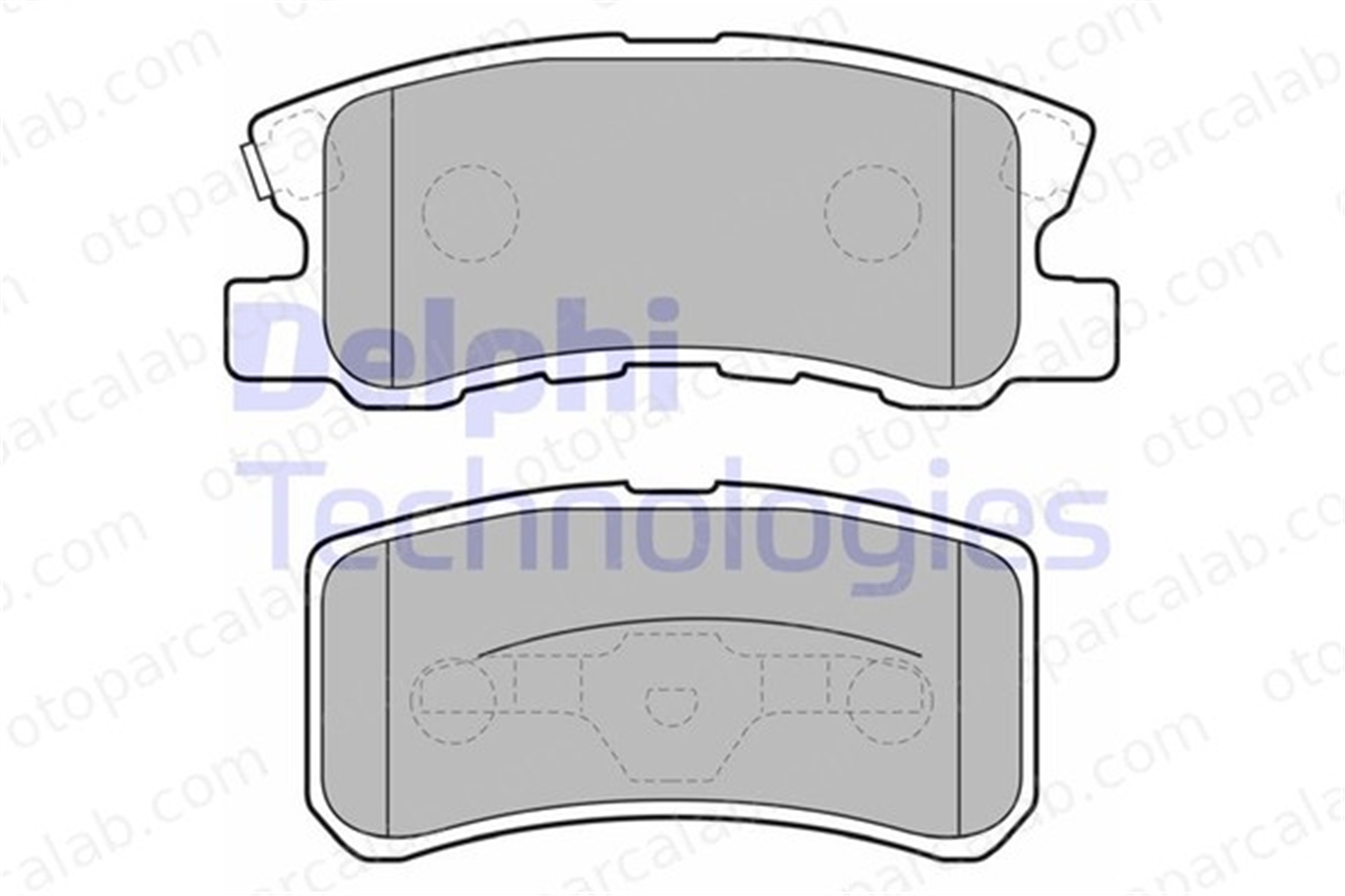 DELPHI LP1691 Fren Disk Balata Arka MITSUBISHI ASX OUTLANDER II MR510544 2AMV4271AA
