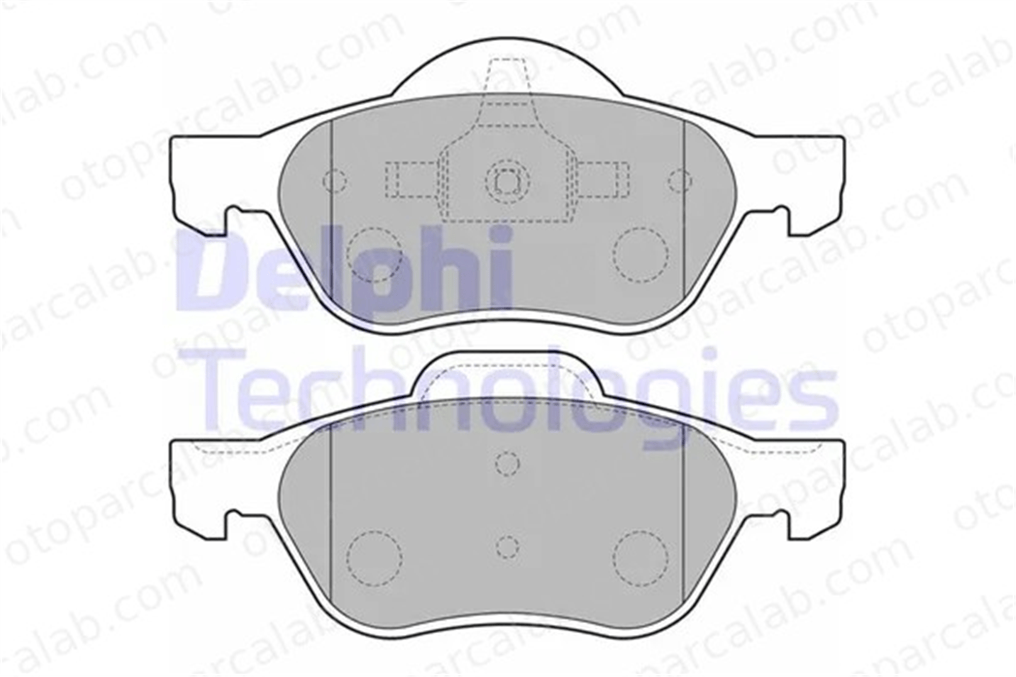 DELPHI LP1714 Fren Disk Balata Ön RENAULT LAGUNA II Grandtour LAGUNA II 7701206598 410600012R
