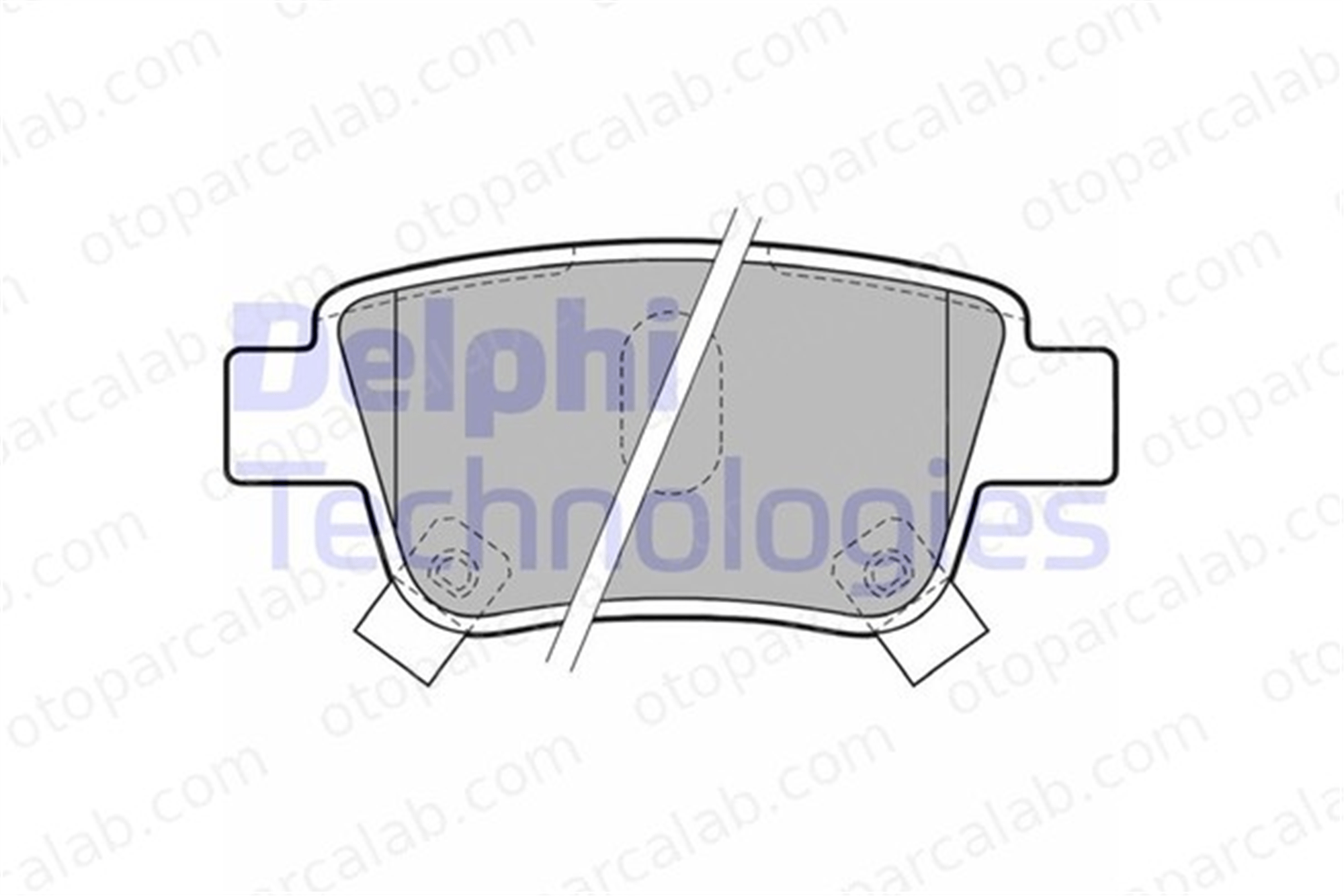 DELPHI LP1785 Fren Disk Balata Arka TOYOTA AVENSIS AVENSIS Sedan 446605010 04466-05010