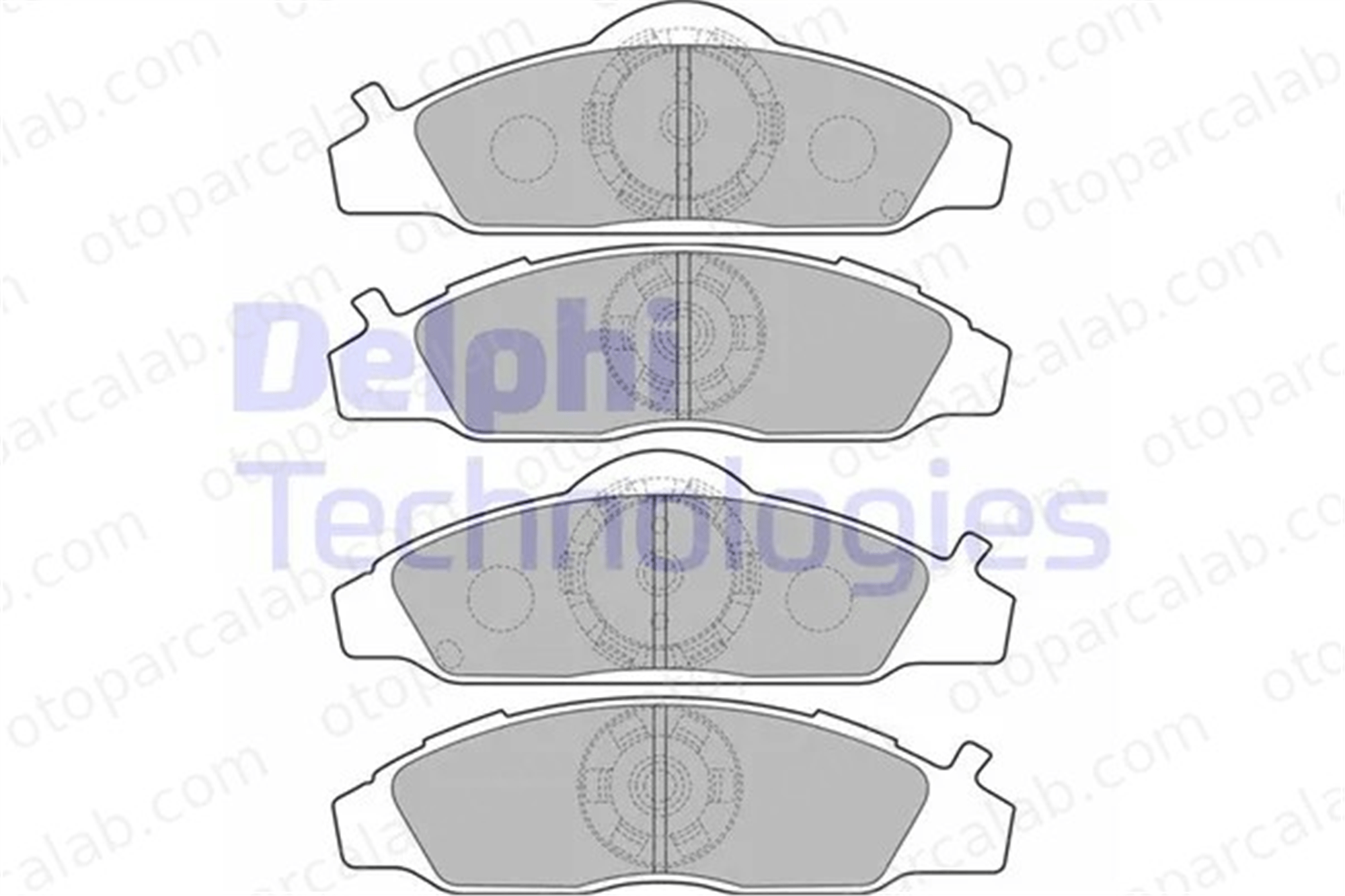 DELPHI LP1817 Fren Disk Balata Ön SSANGYONG KORANDO MUSSO 4813005100 4813005110