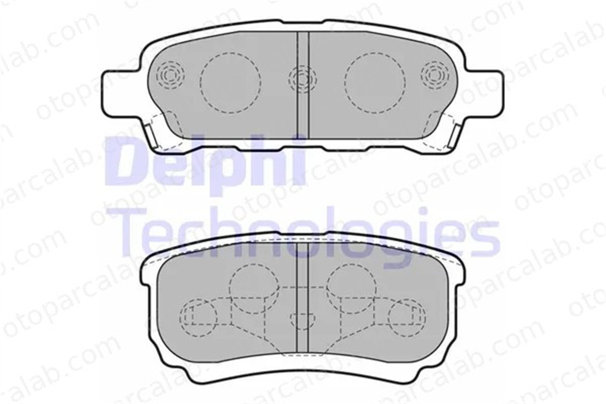 DELPHI LP1852 Fren Disk Balata Arka MITSUBISHI LANCER VIII LANCER VIII Sportback MN116929 5191271AC