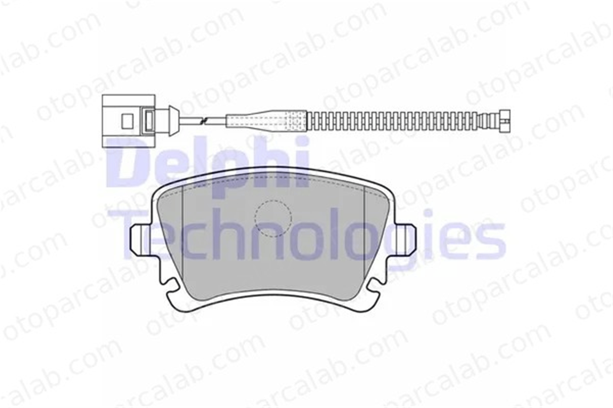 DELPHI LP1860 Fren Disk Balata Arka AUDI A6 C6 Avant A6 C6 3D0698451 3D0698451A