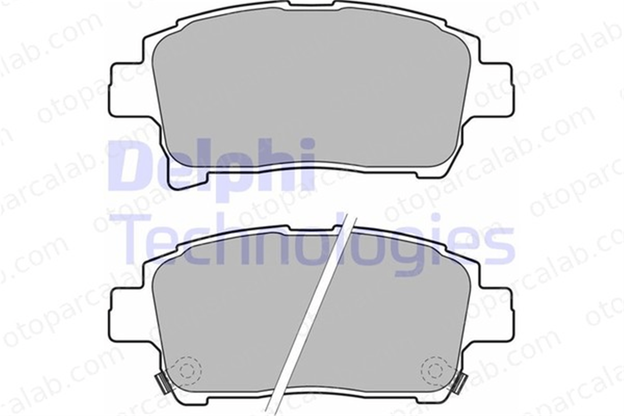 DELPHI LP1896 Fren Disk Balata Ön TOYOTA COROLLA YARIS VERSO 44650W050 04465-0W050