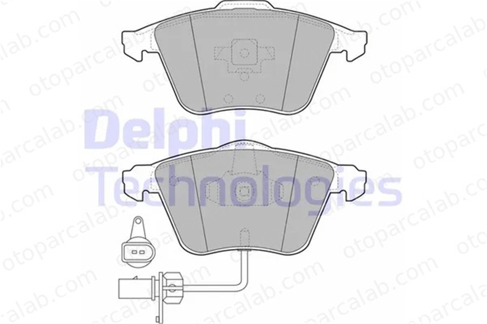 DELPHI LP1922 Fren Disk Balata Ön AUDI A6 C6 Avant A6 C6 4F0698151A 4E0698151F