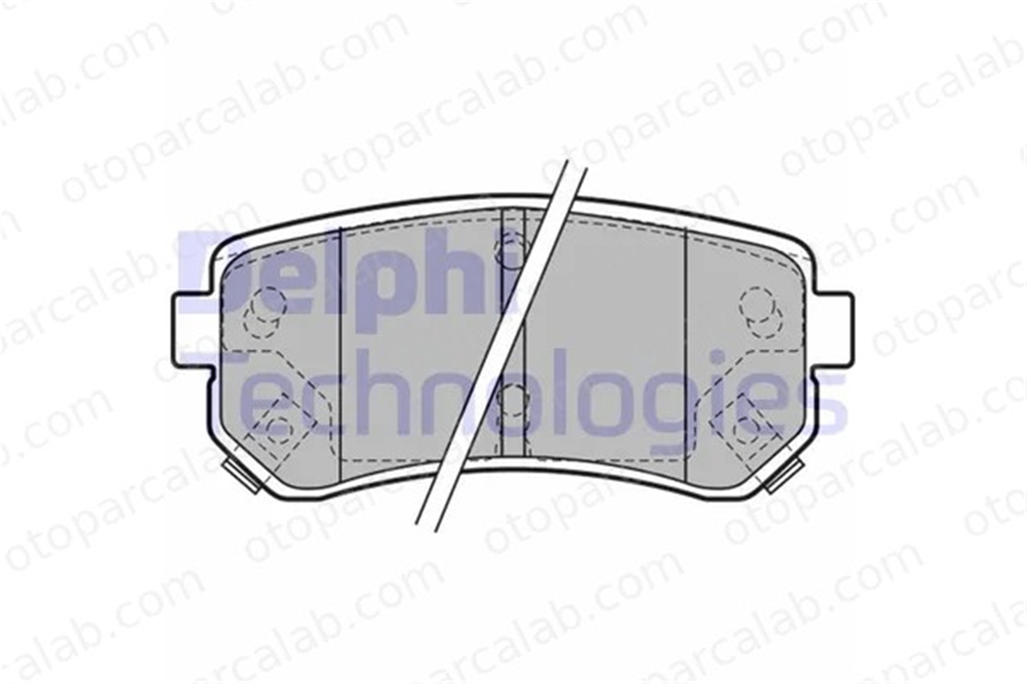 DELPHI LP1952 Fren Disk Balata Arka KIA CEE'D SW PRO CEE'D 583021GA00 583021HA00