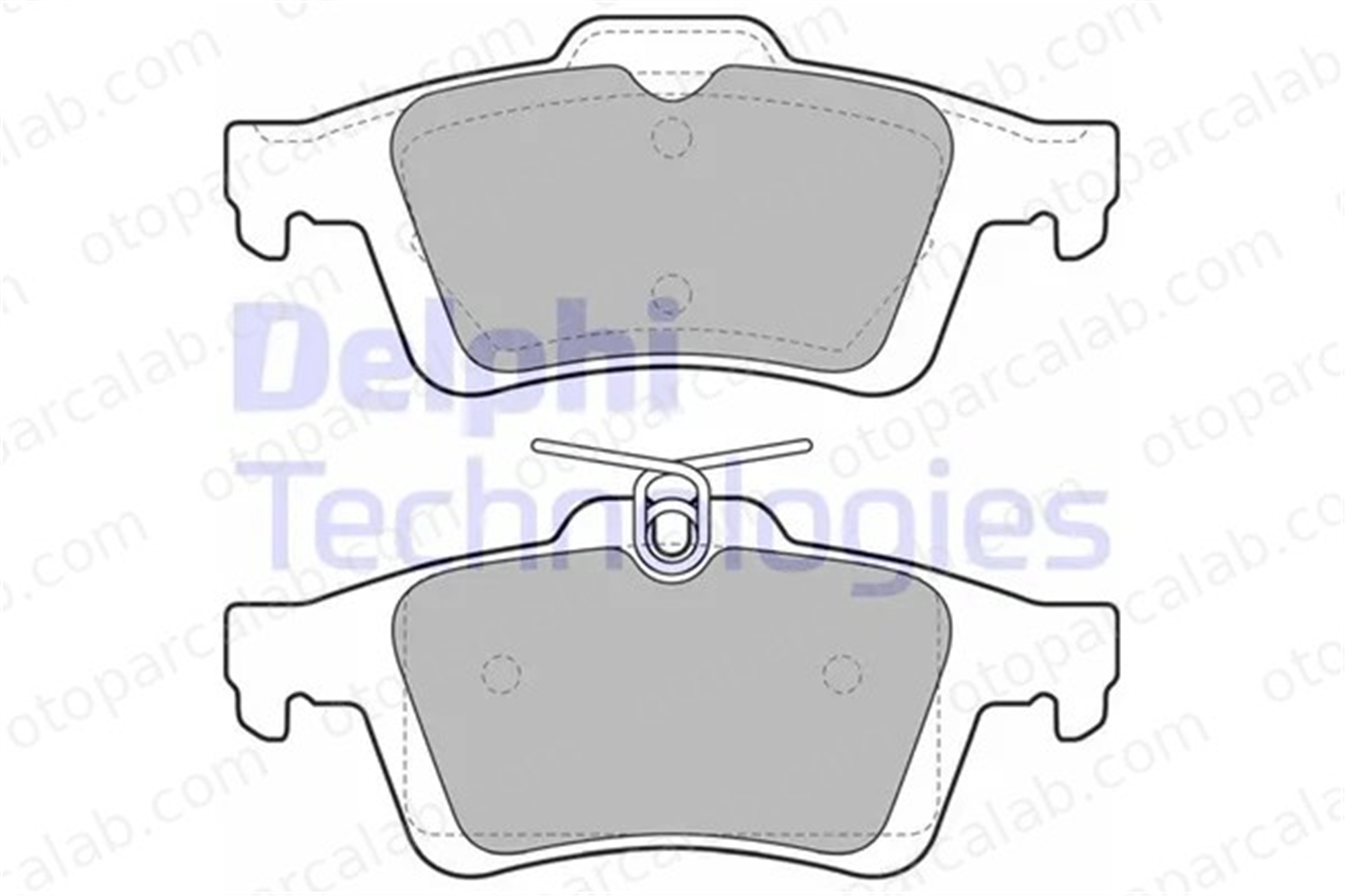 DELPHI LP1958 Fren Disk Balata Arka RENAULT LAGUNA II Grandtour SAAB 9-3 Station wagon 440600002R 440601689R
