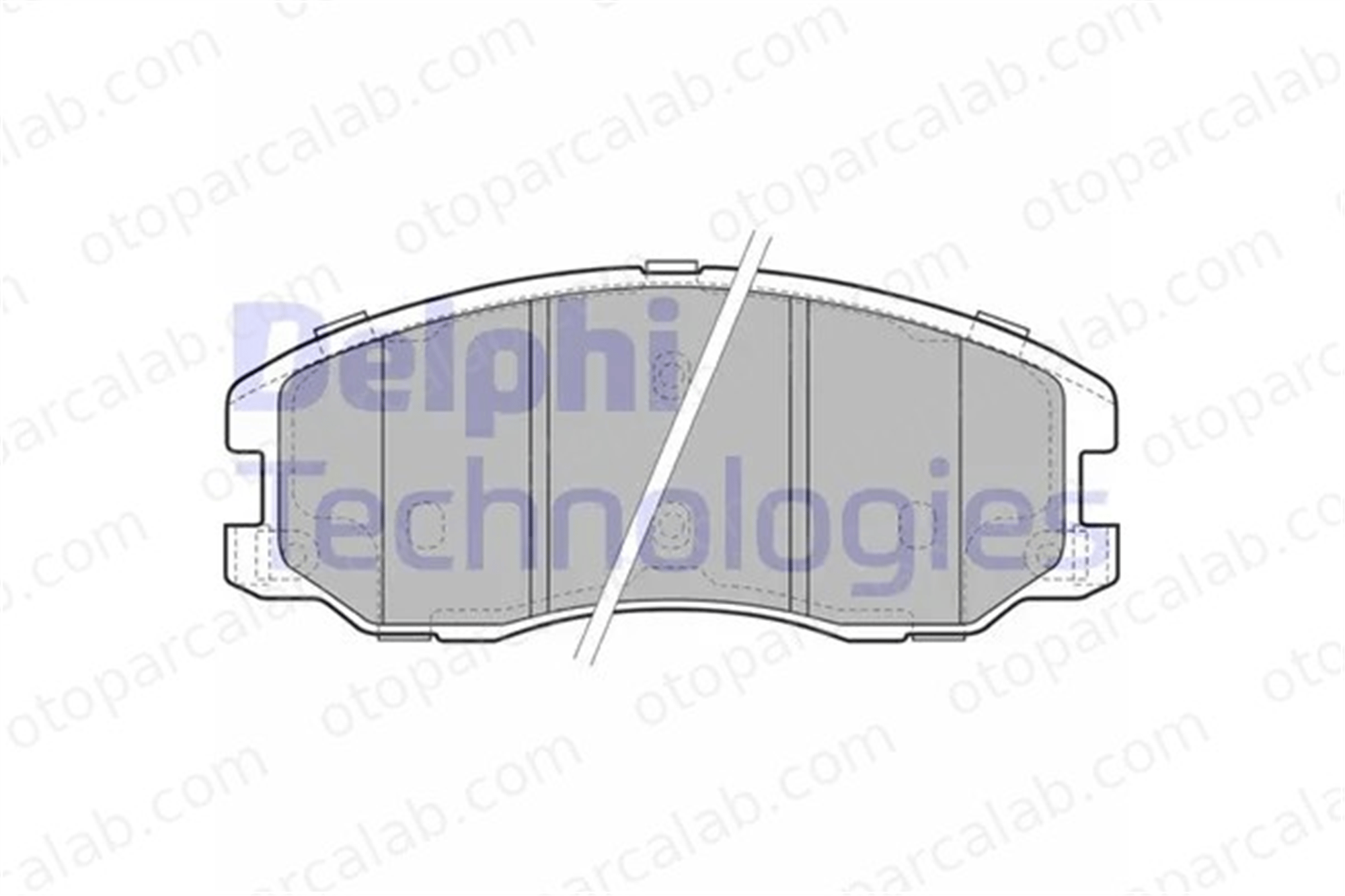 DELPHI LP1987 Fren Disk Balata Ön OPEL ANTARA A CHEVROLET CAPTIVA 20789468 19176876