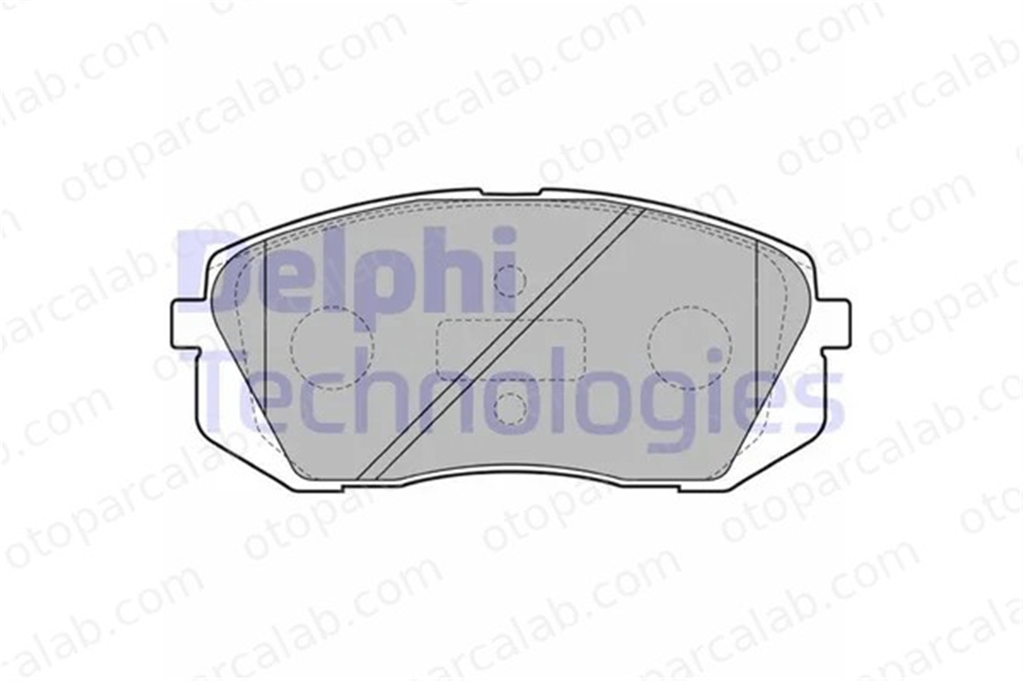 DELPHI LP2050 Fren Disk Balata Ön HYUNDAI ix35 KIA SPORTAGE II 581011DA00 5810125A70