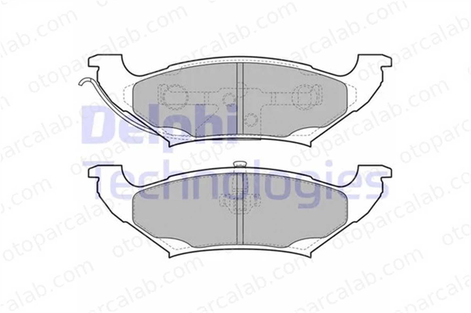 DELPHI LP2085 Fren Disk Balata Ön CHRYSLER VOYAGER / GRAND VOYAGER III DODGE CARAVAN 4882579 04882579